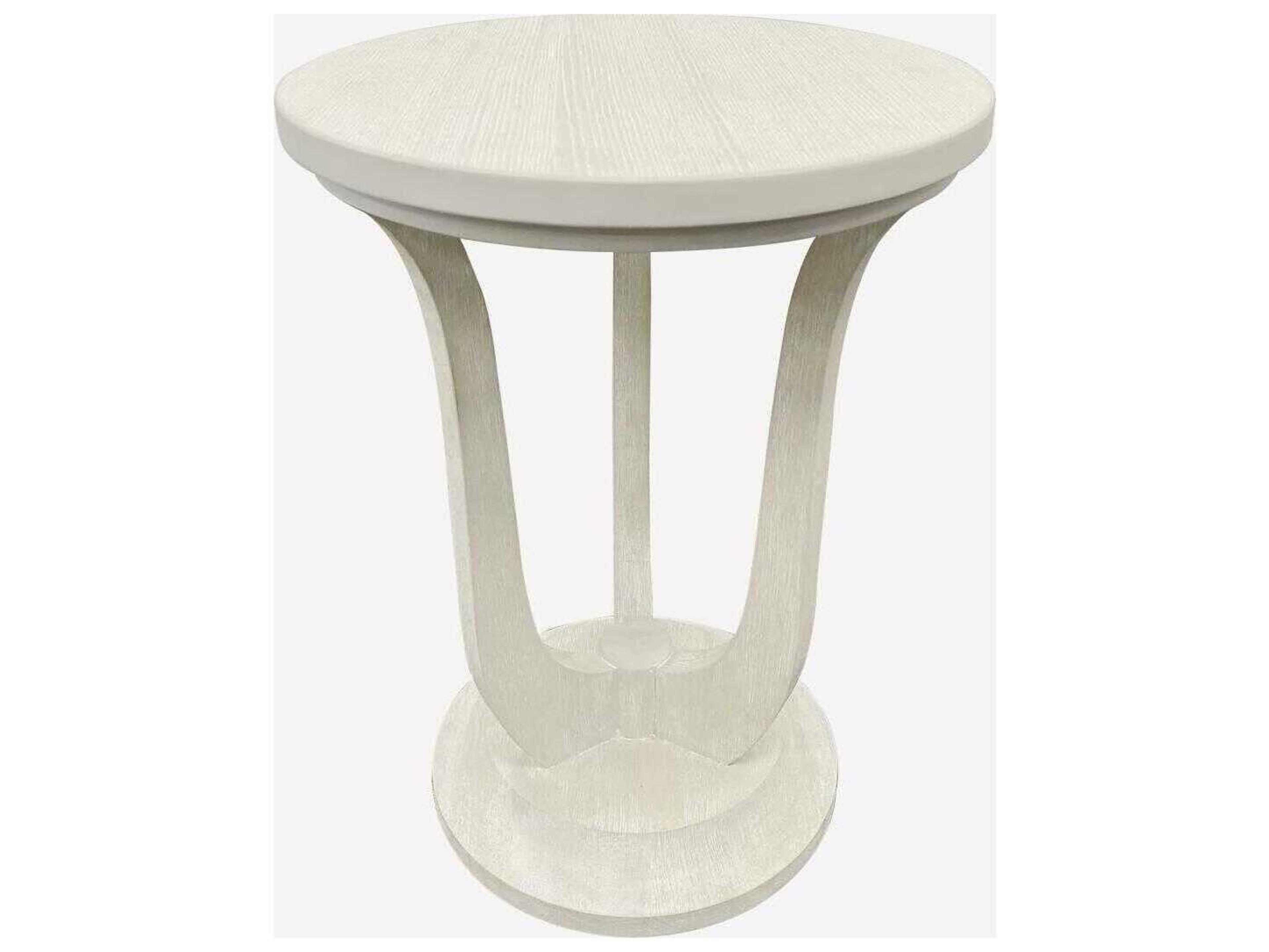 Harmony Round Wood Prelude Frost End Table