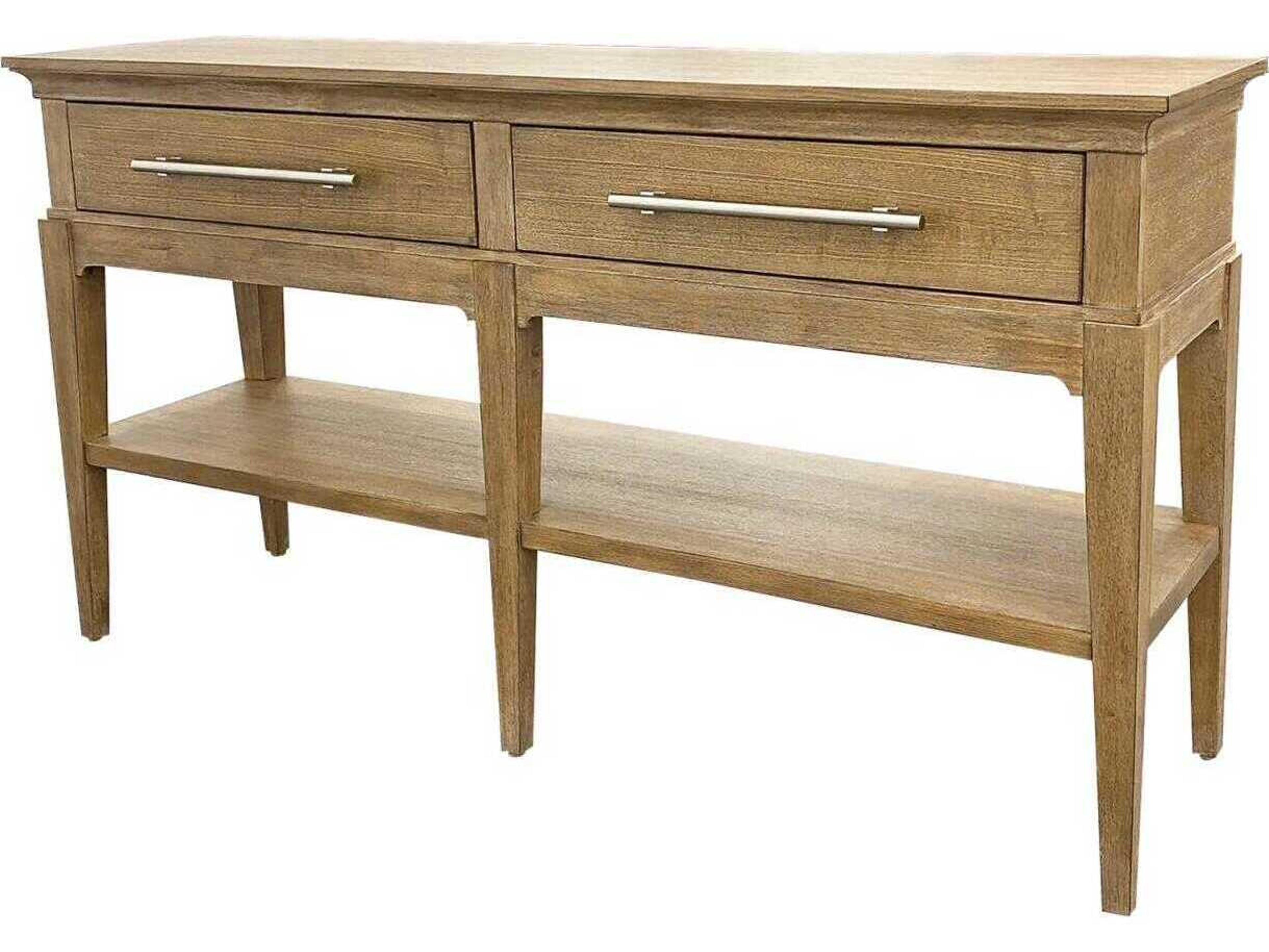 Harmony Rectangular Wood Ovation Tweed Console Table