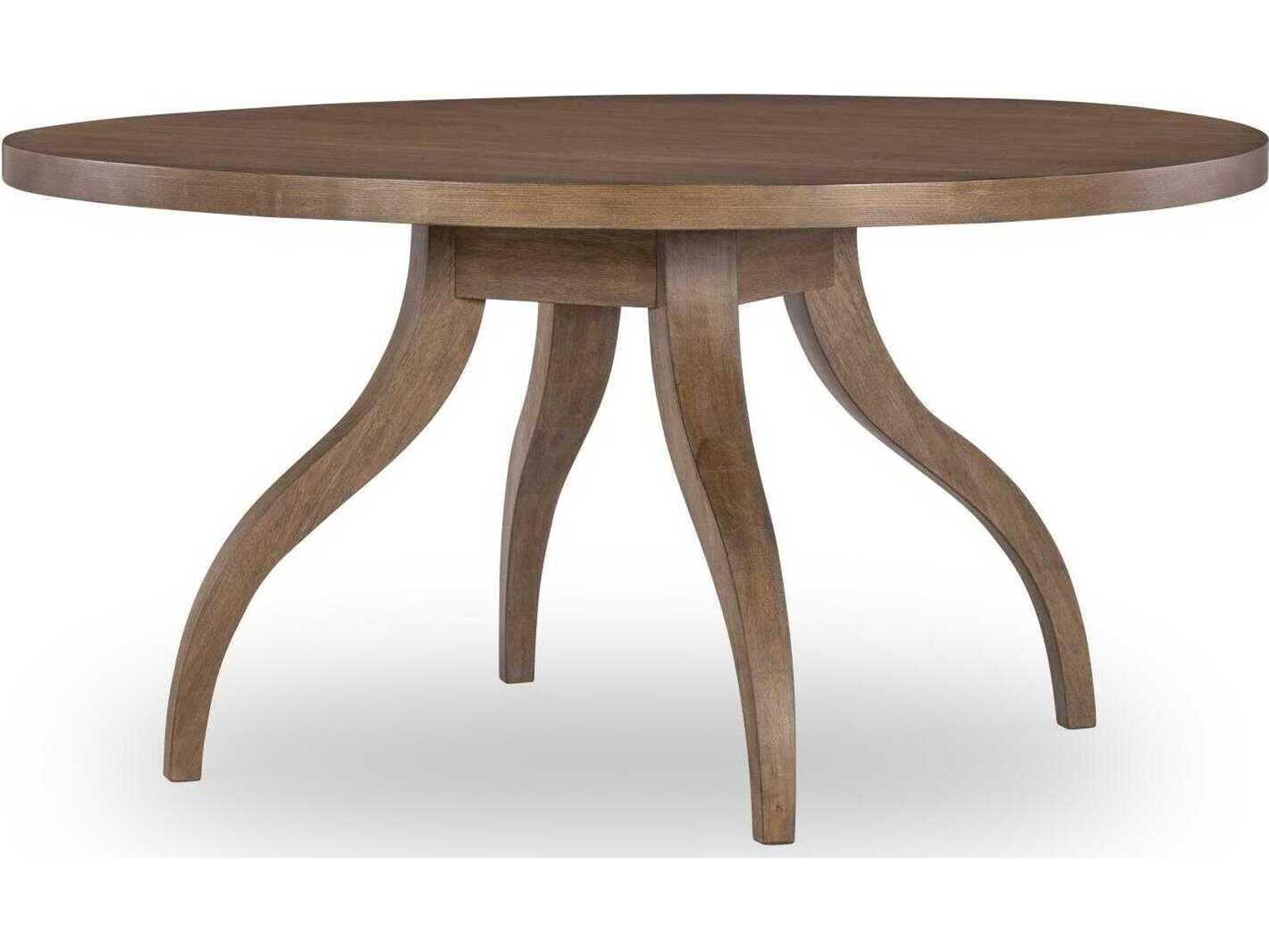 Harmony Round Wood Ovation Tweed Dining Table