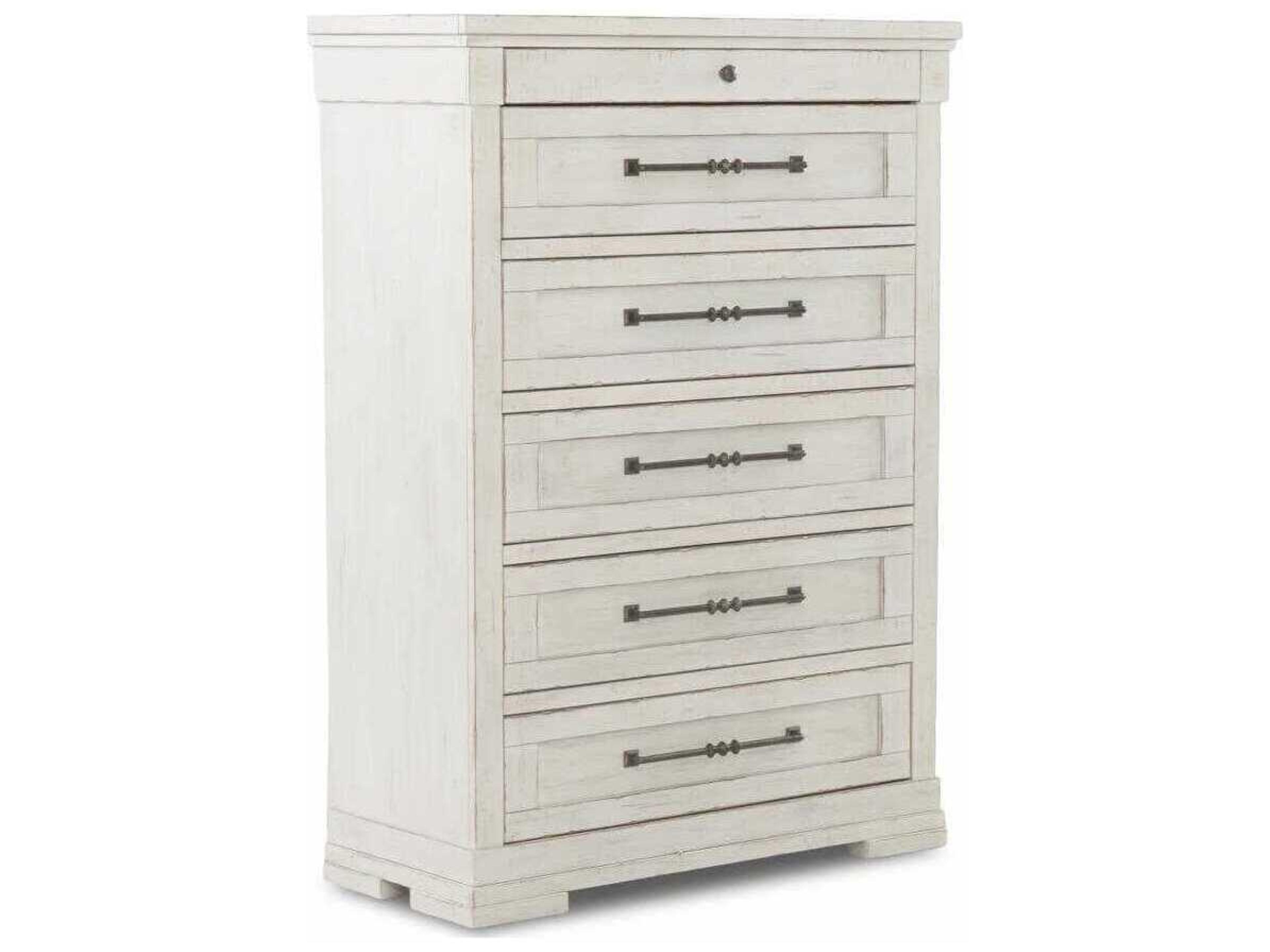 Coming Home Chalk White Oak Wood Accent Chest