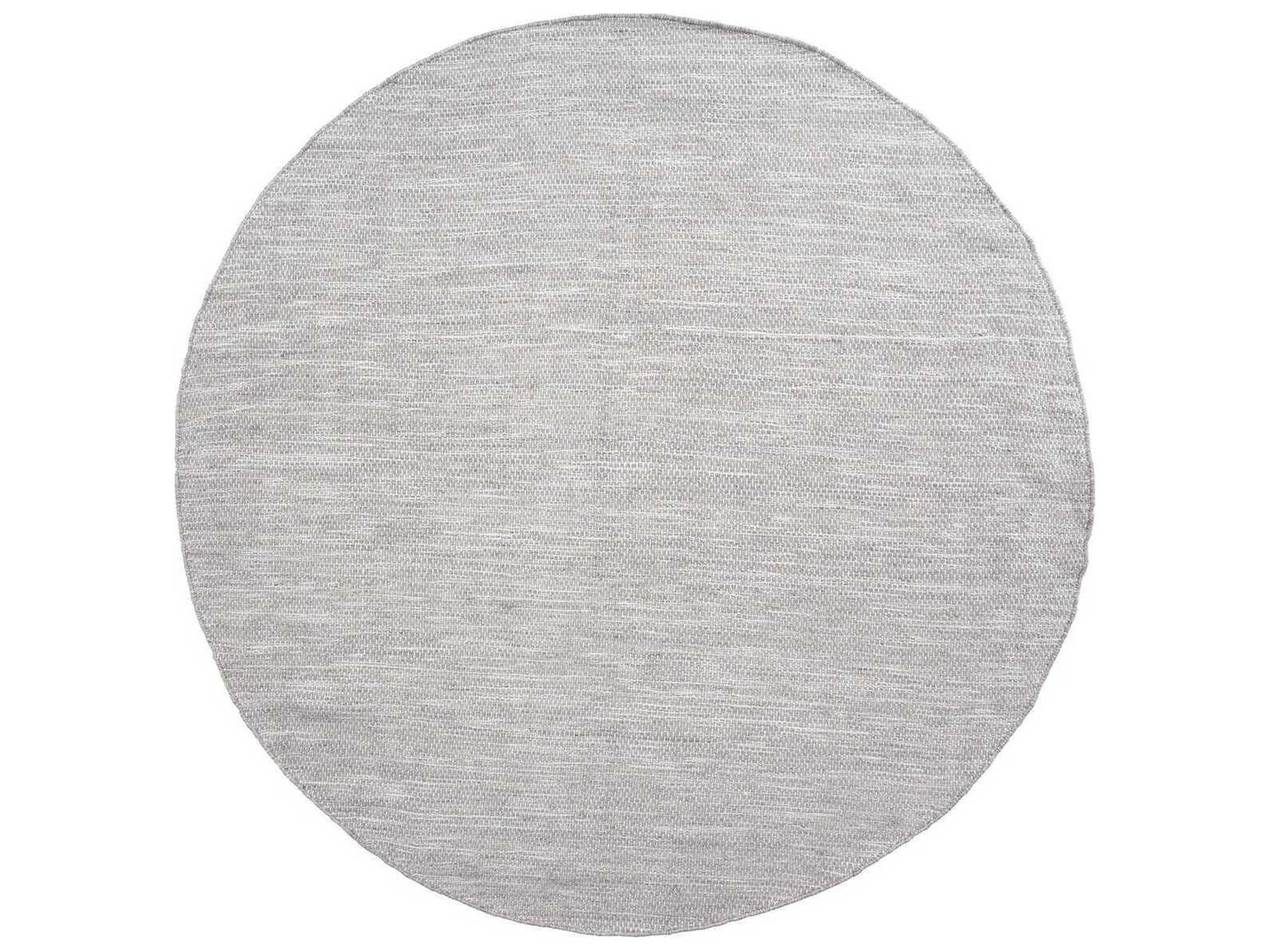 Adonic Mist Steel Round Indoor Outdoor Rug