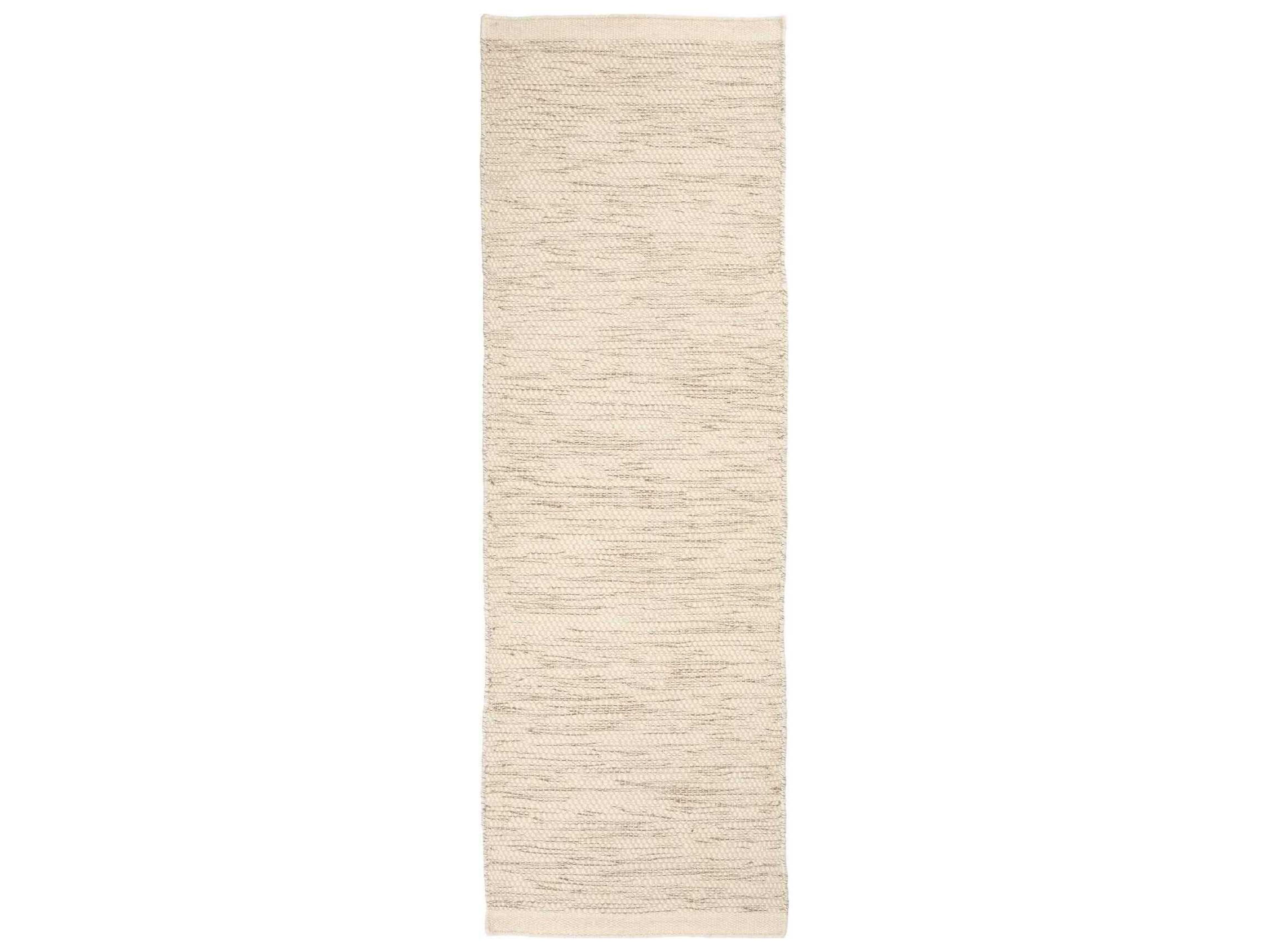 Asko Runner Rug Off-White Handwoven Wool