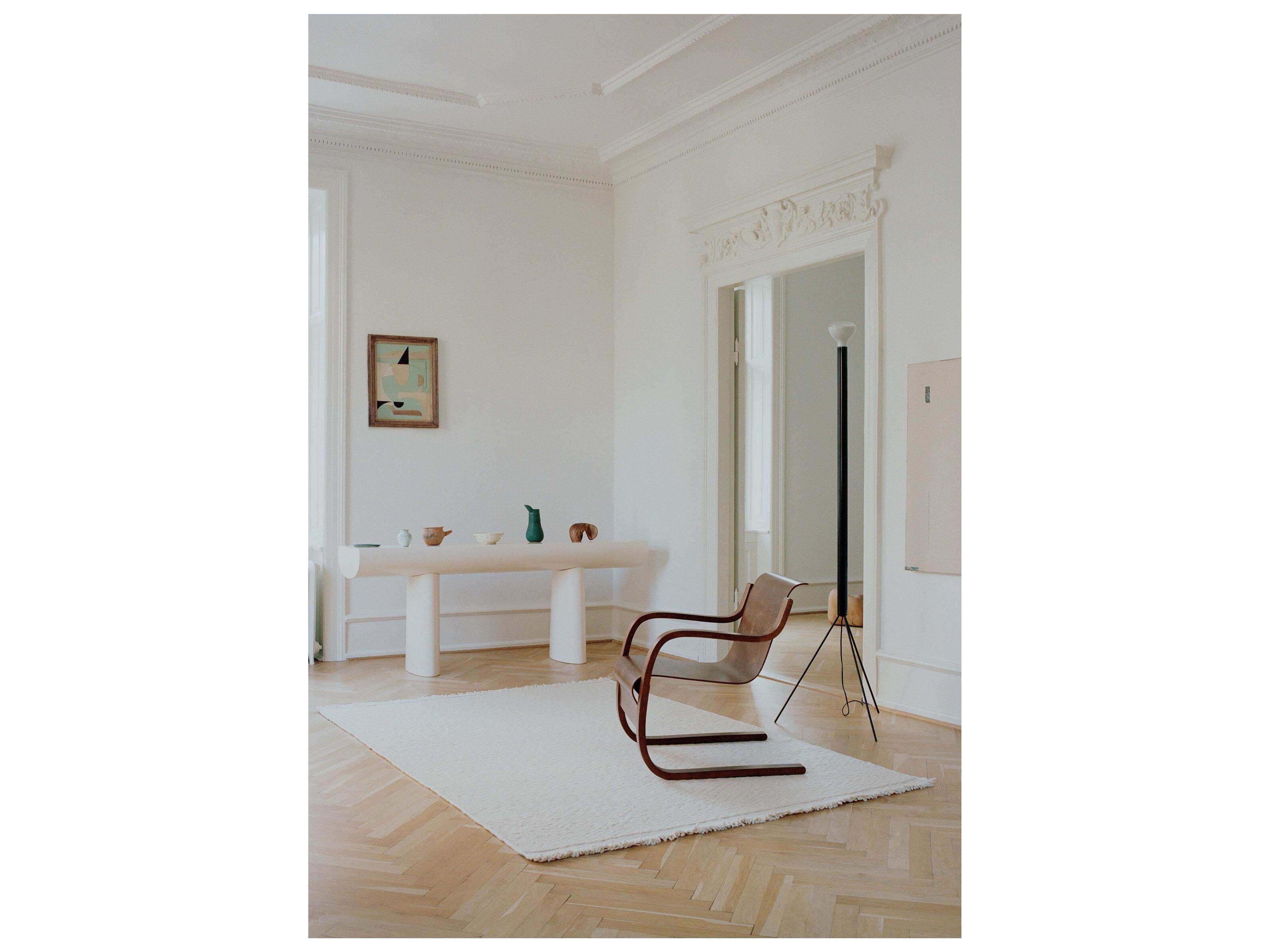Linie Design Geometric White Area Rug