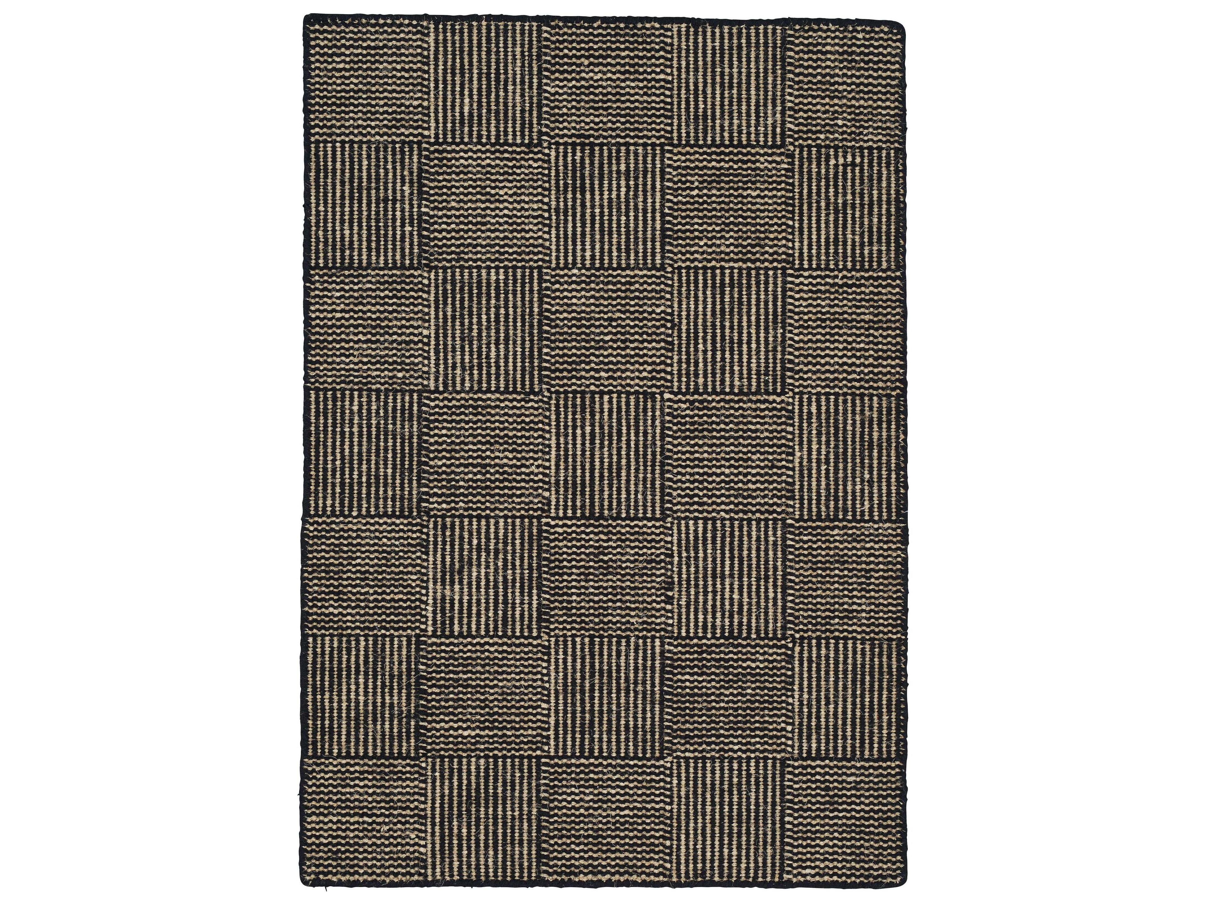 Geometric Black Area Rug