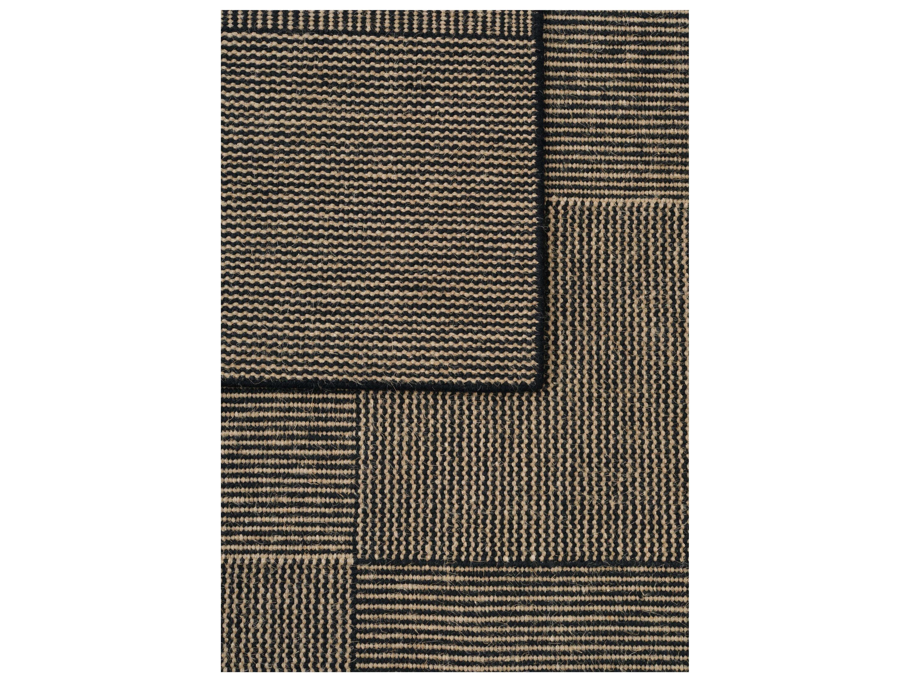 Linie Design Geometric Black Area Rug