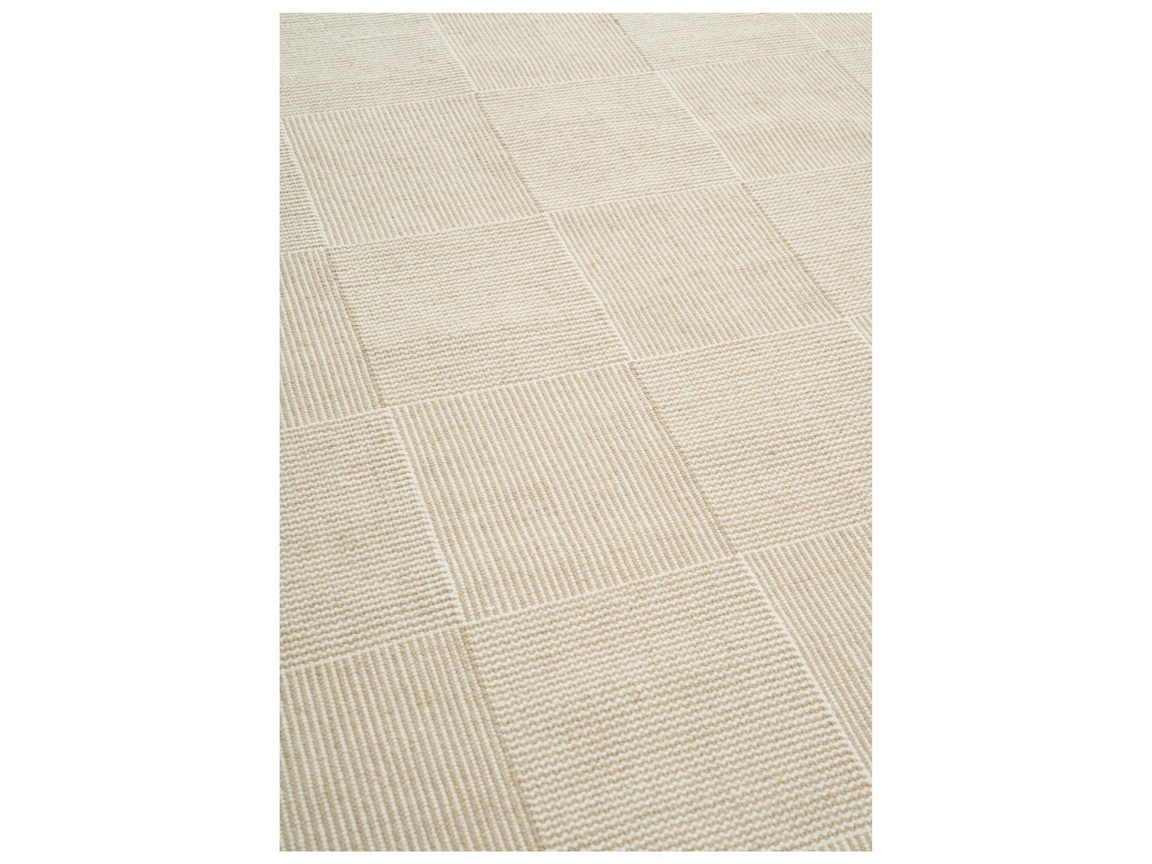 Linie Design Geometric White Area Rug