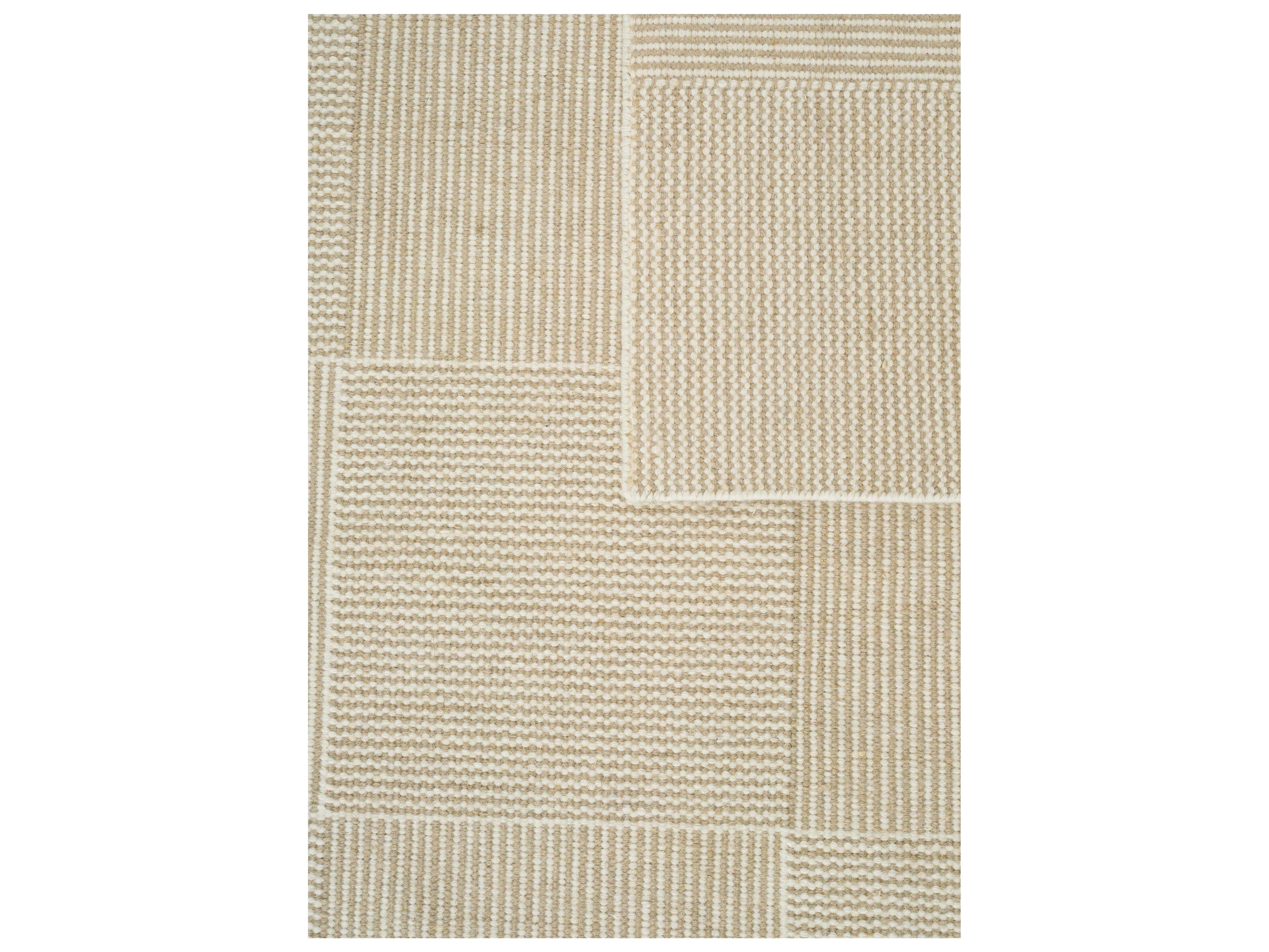 Linie Design Geometric White Area Rug