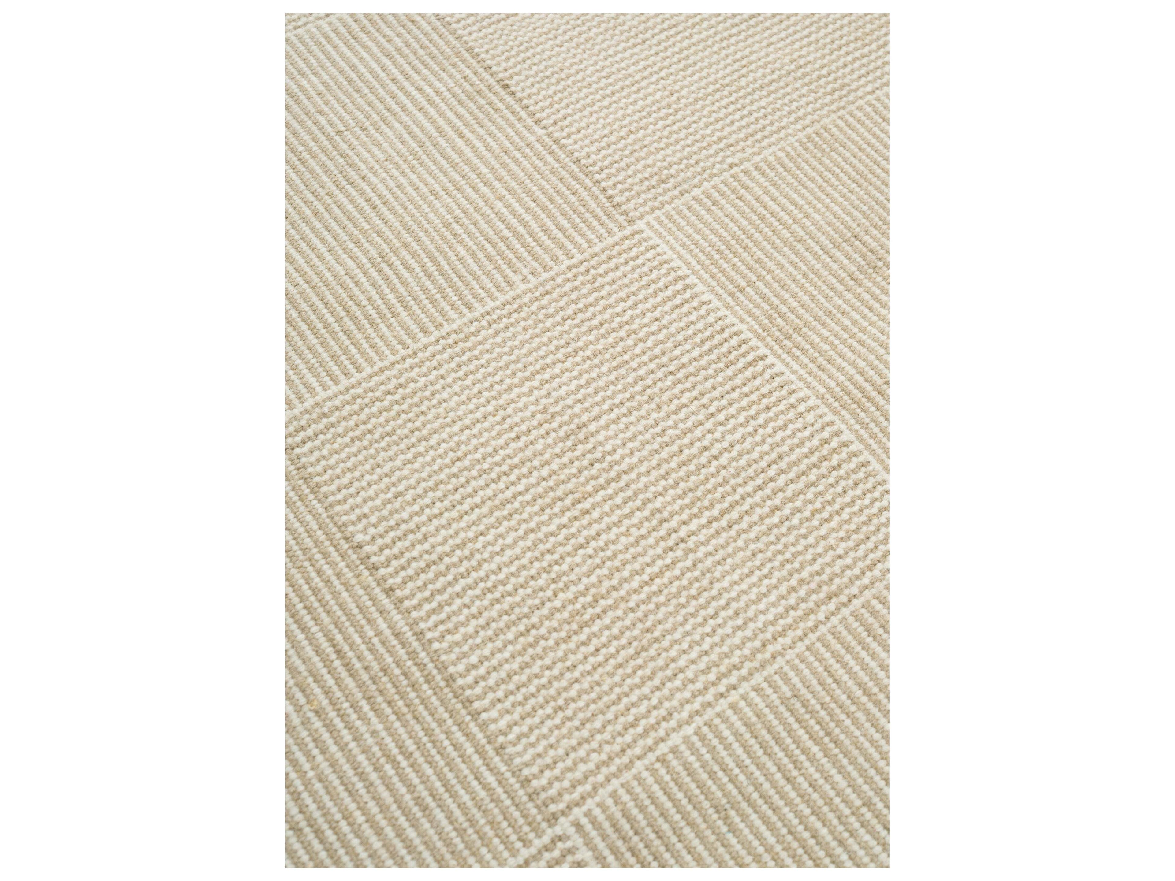Linie Design Geometric White Area Rug
