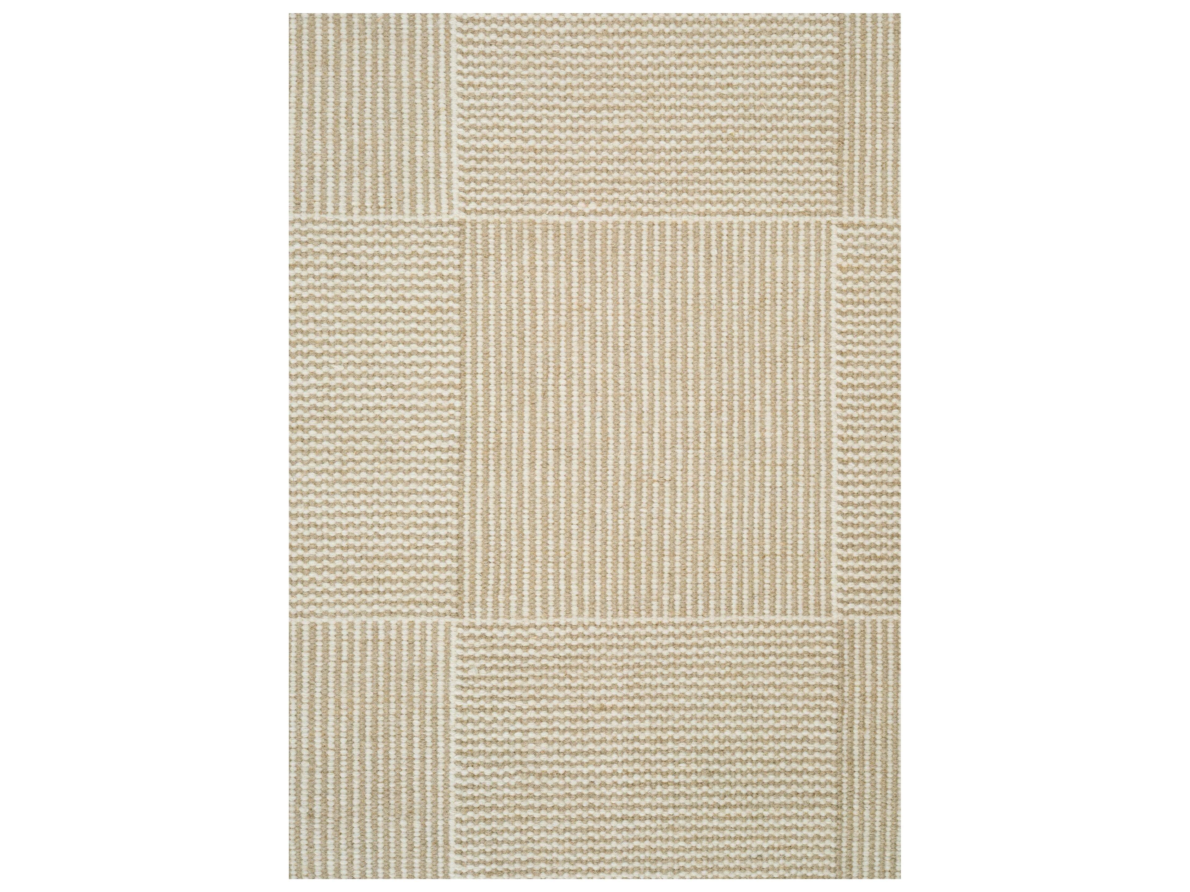 Linie Design Geometric White Area Rug
