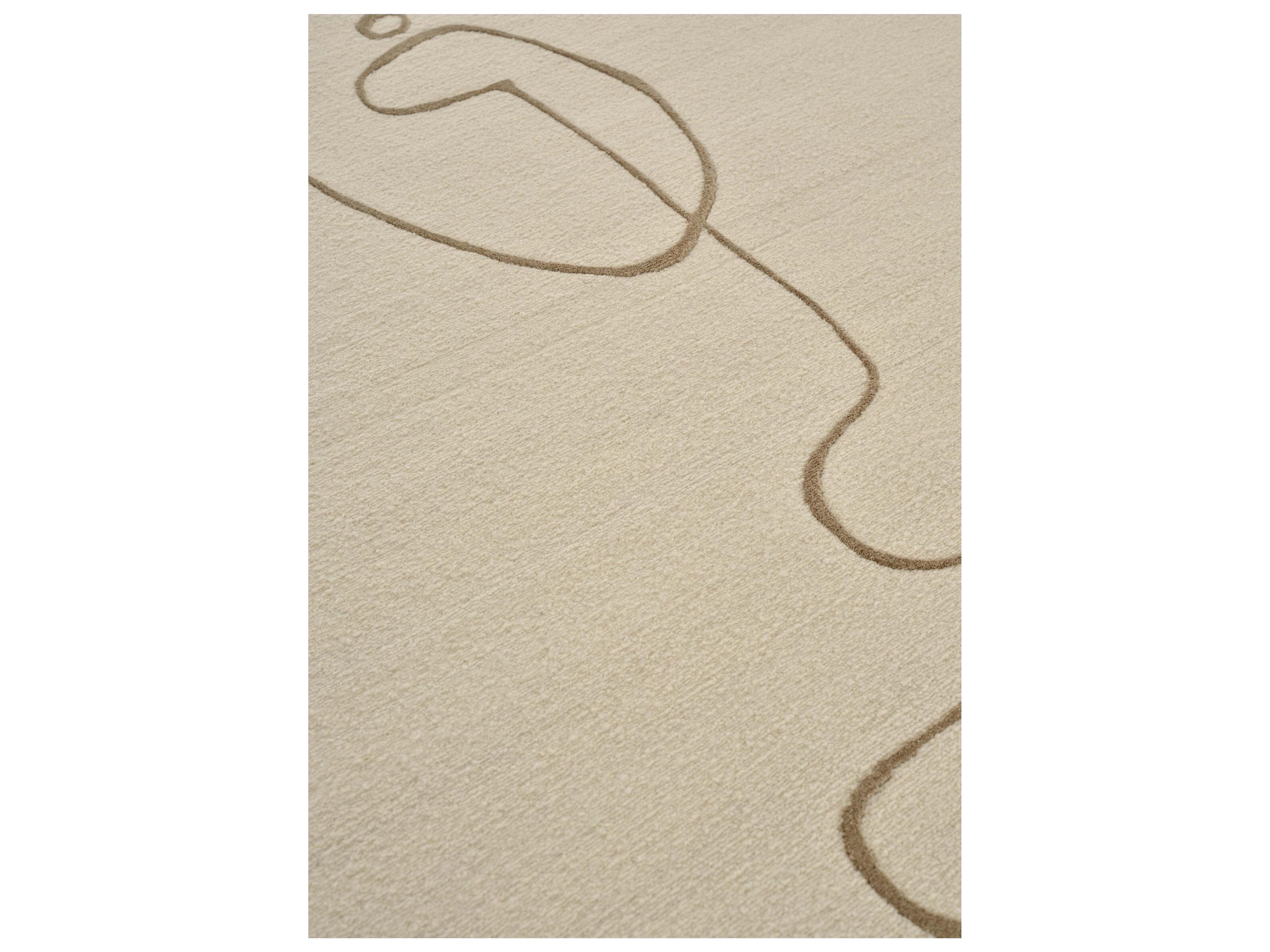 Linie Design Abstract Ivory Area Rug