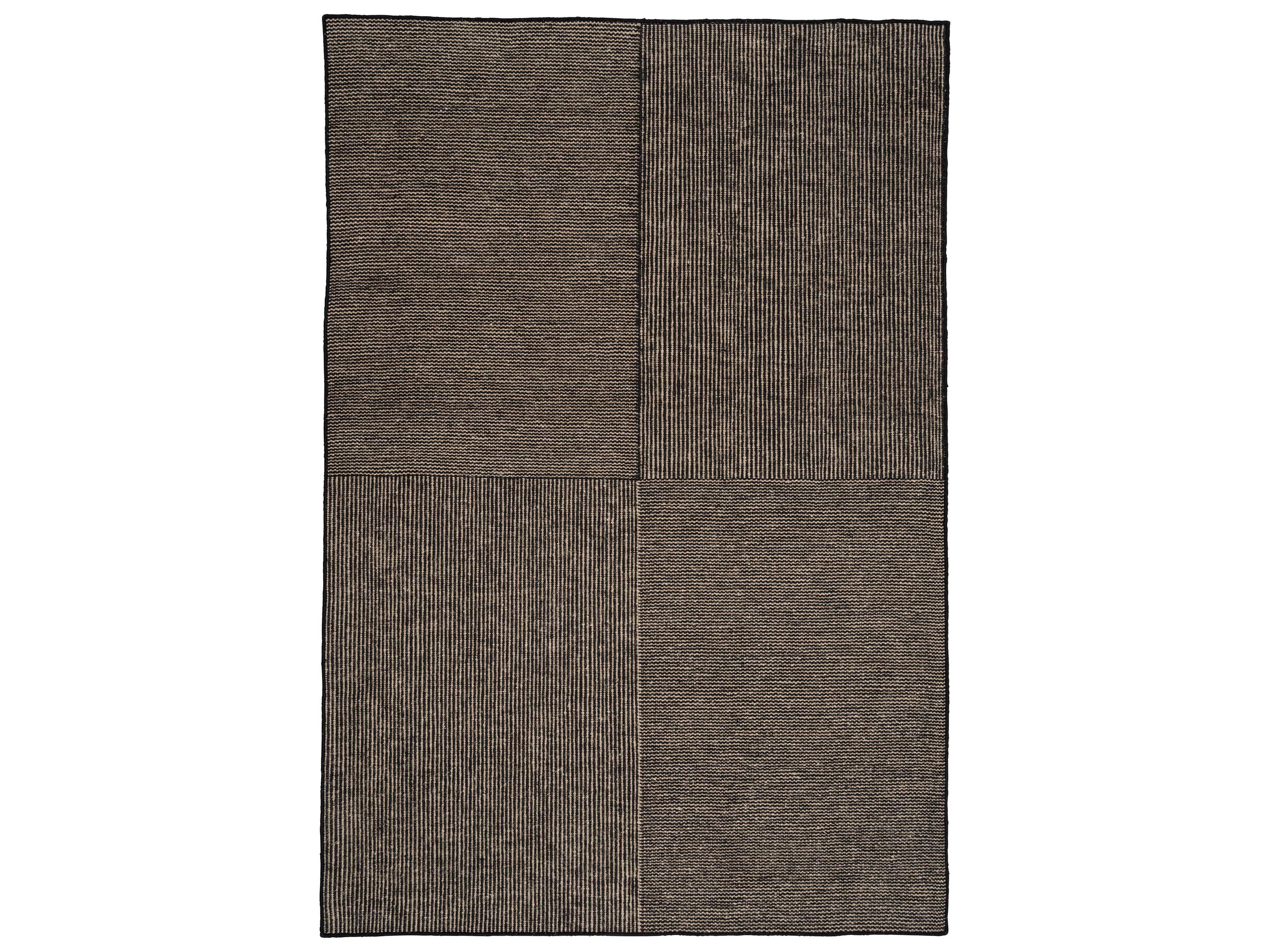 Geometric Black Area Rug