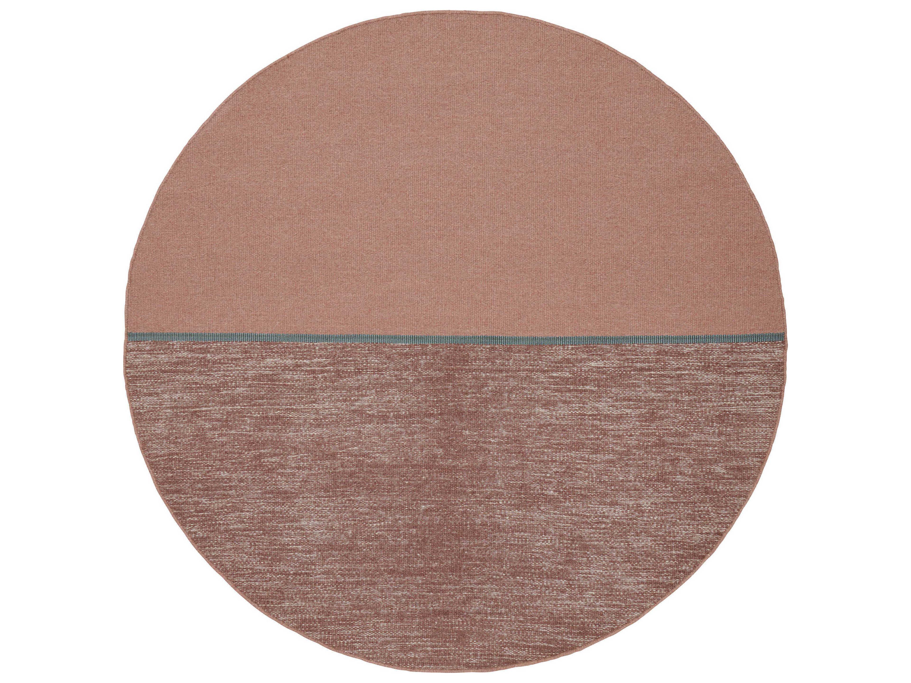 Magnetize Round Wool Rug in Powder