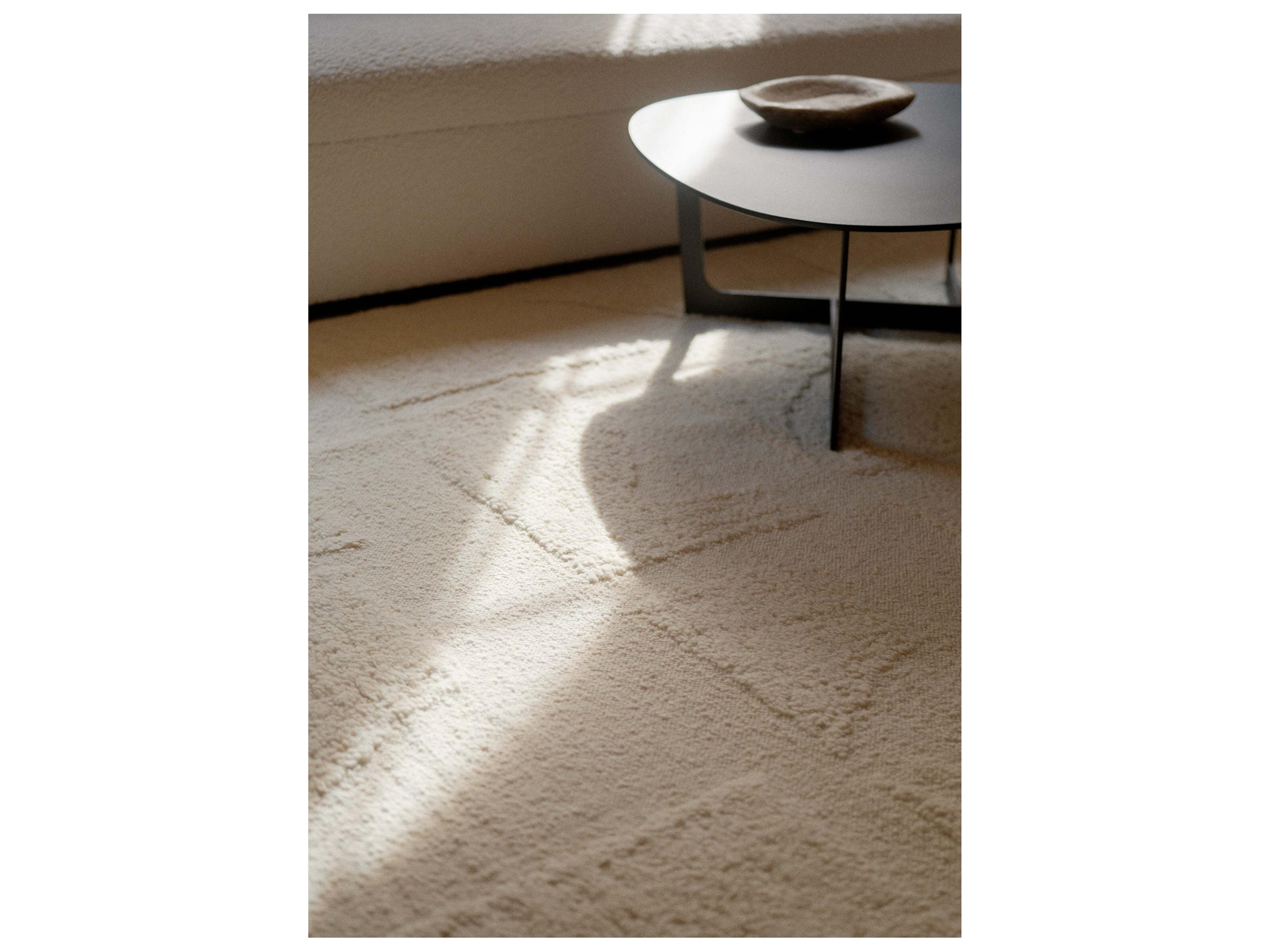 Linie Design Abstract White Area Rug