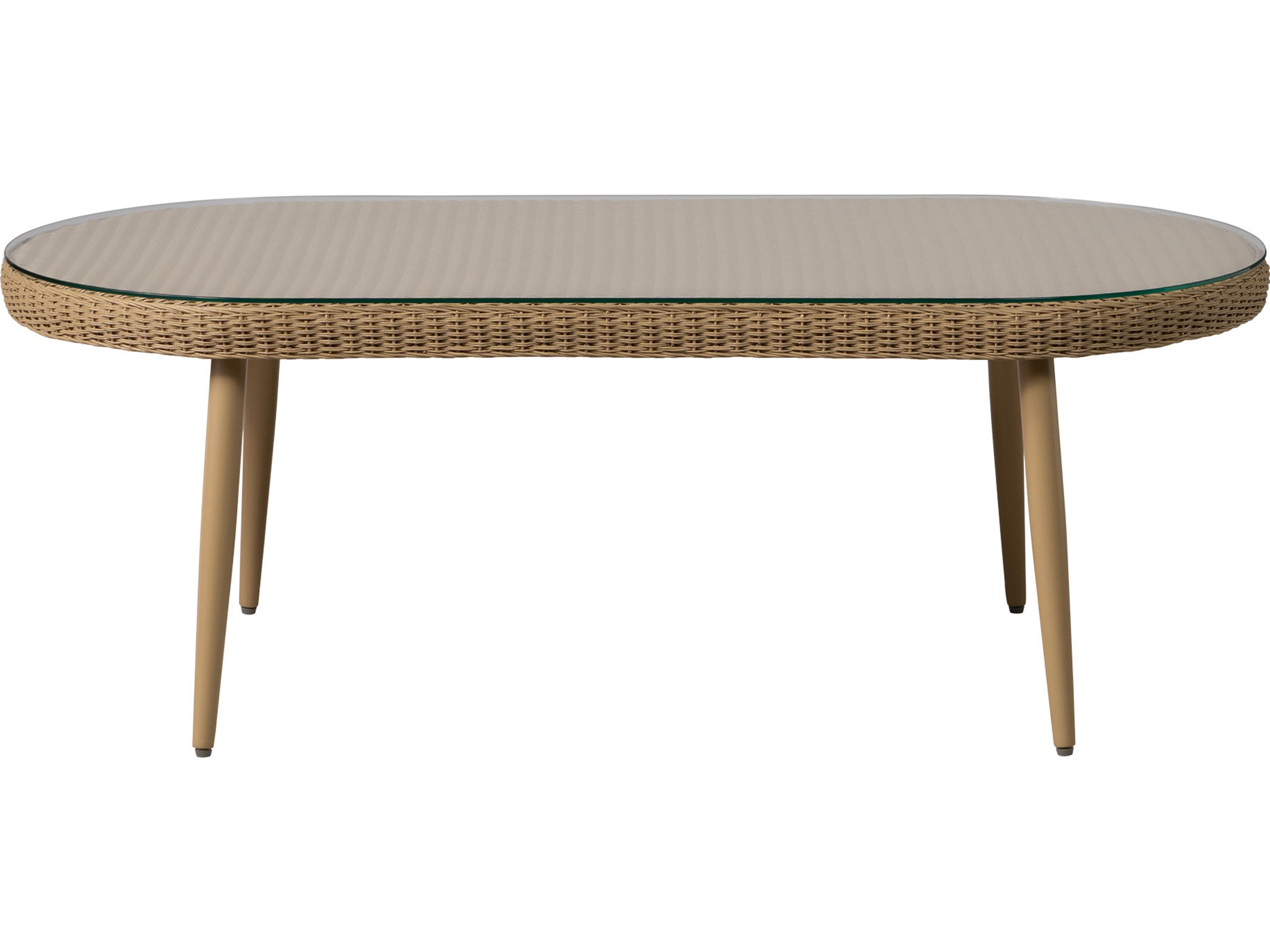 Lloyd Flanders Cascade 48" Oval Coffee Table