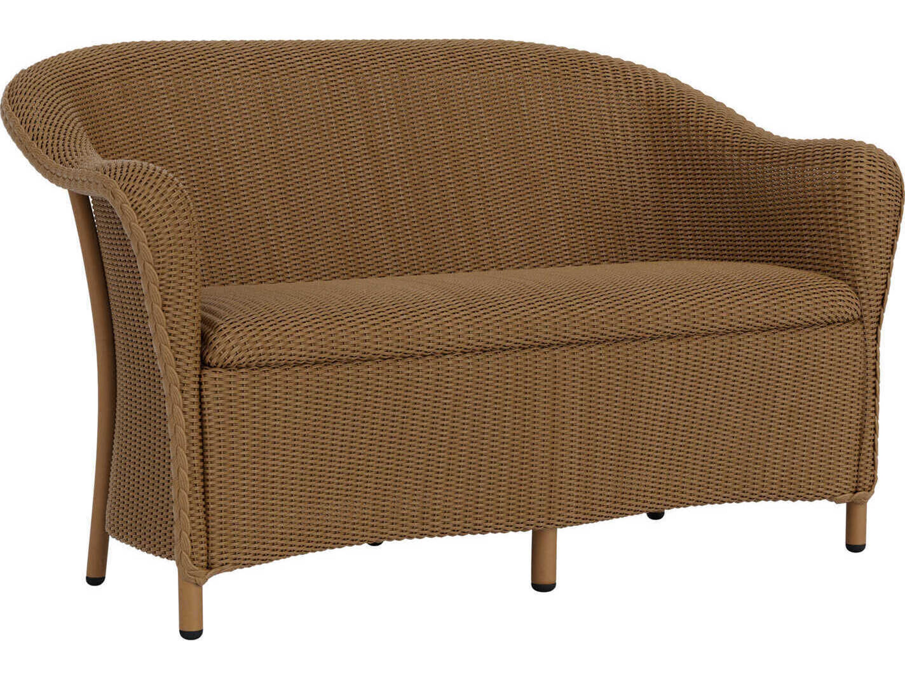 Reflections Padded Wicker Loveseat Outdoor Sofa