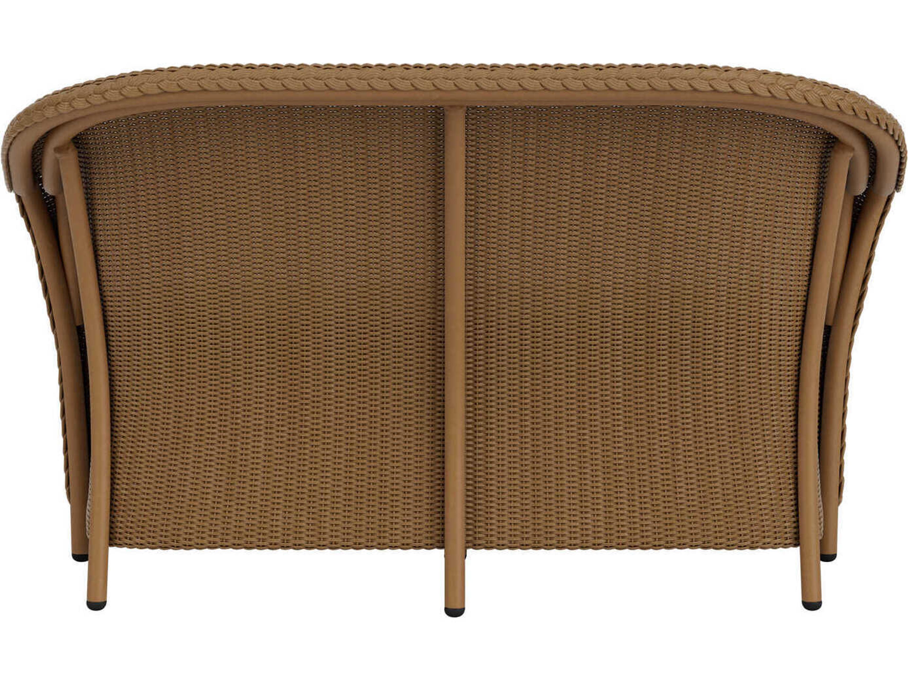 Lloyd Flanders Reflections Wicker Outdoor Patio Loveseat with Padded Seat