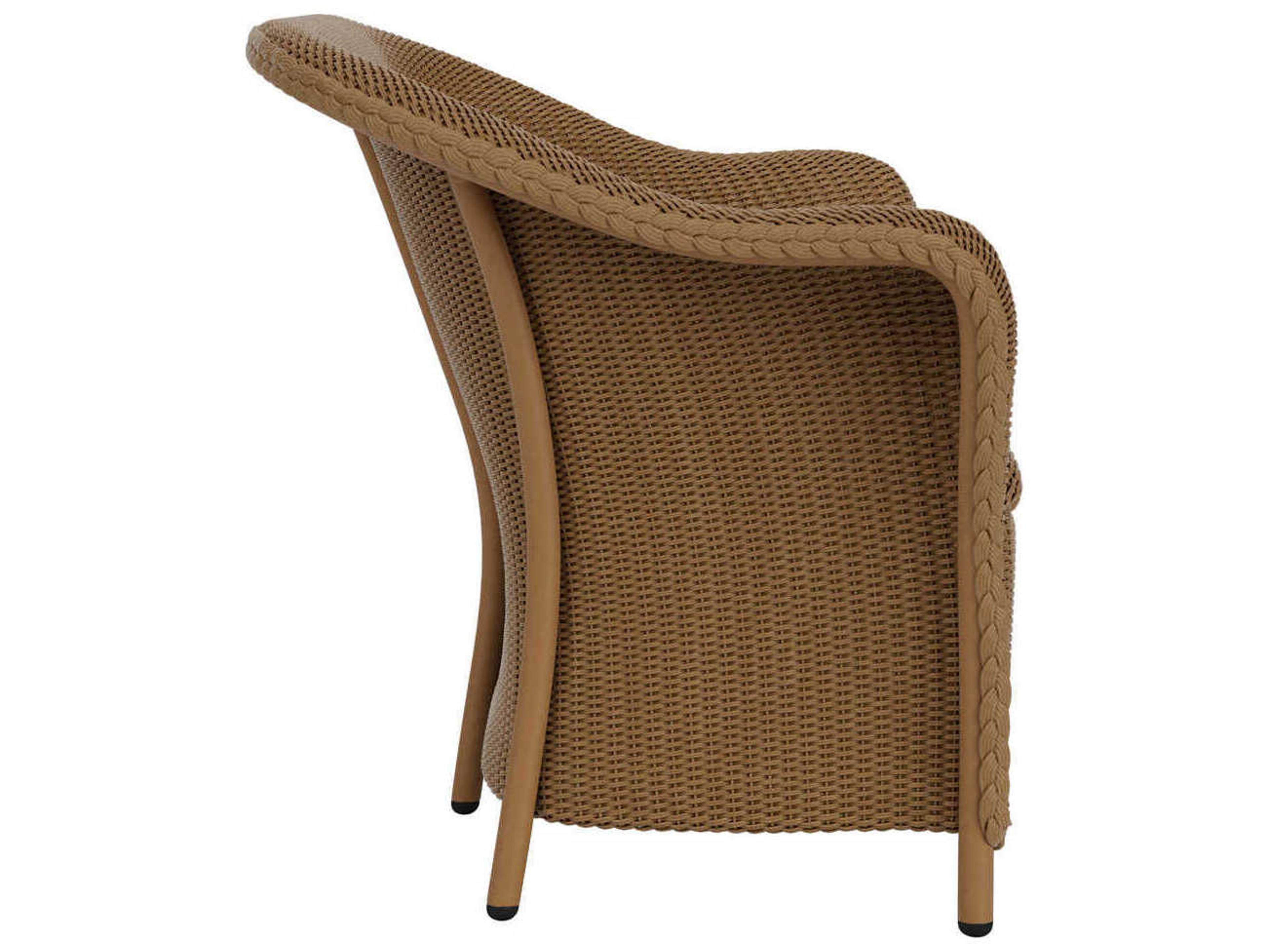 Lloyd Flanders Reflections Wicker Outdoor Patio Loveseat with Padded Seat