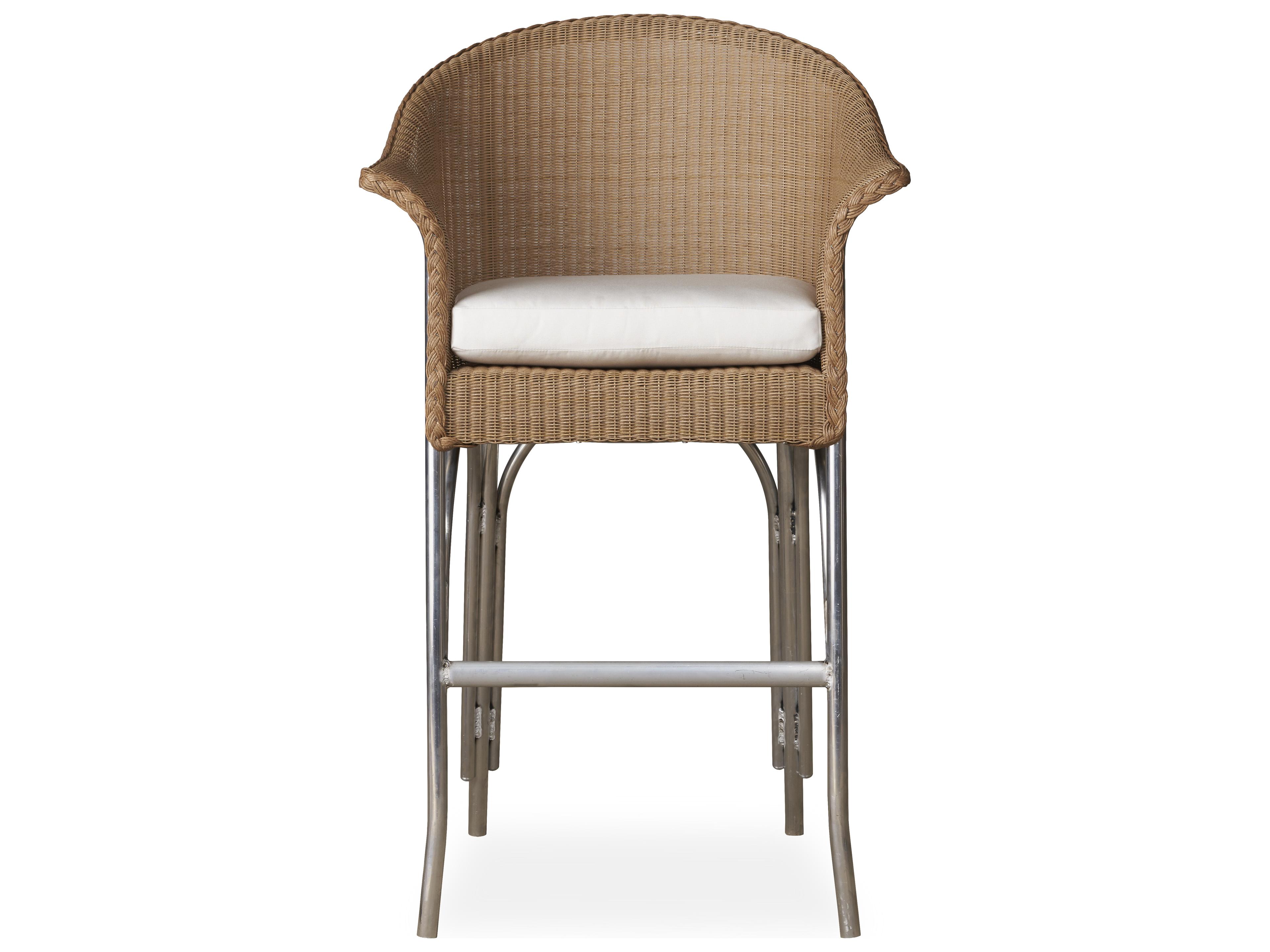 Lloyd Flanders All Seasons Wicker Outdoor Bar Stool