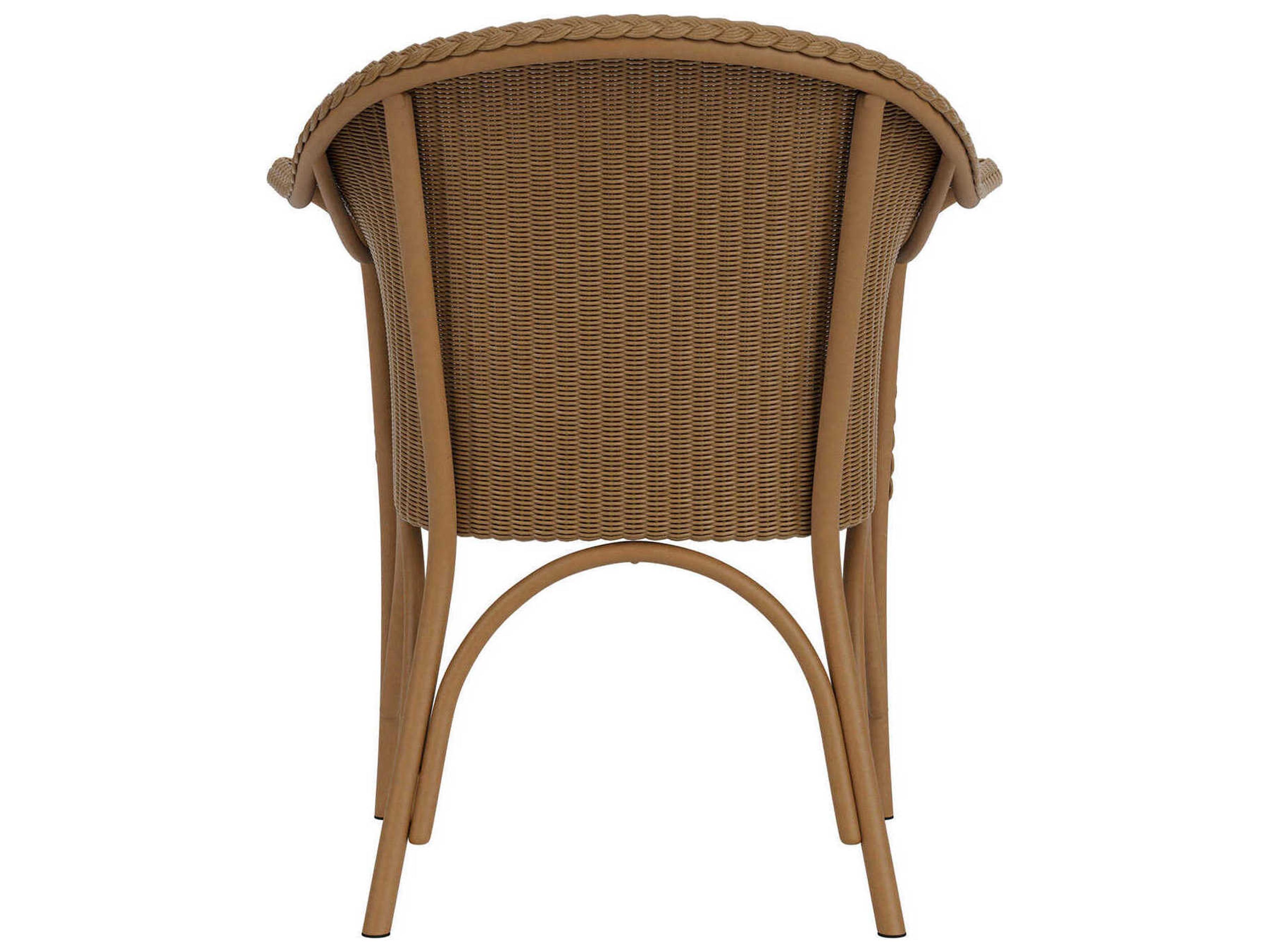 Lloyd Flanders All Seasons Wicker Dining Armchair with Padded Seat