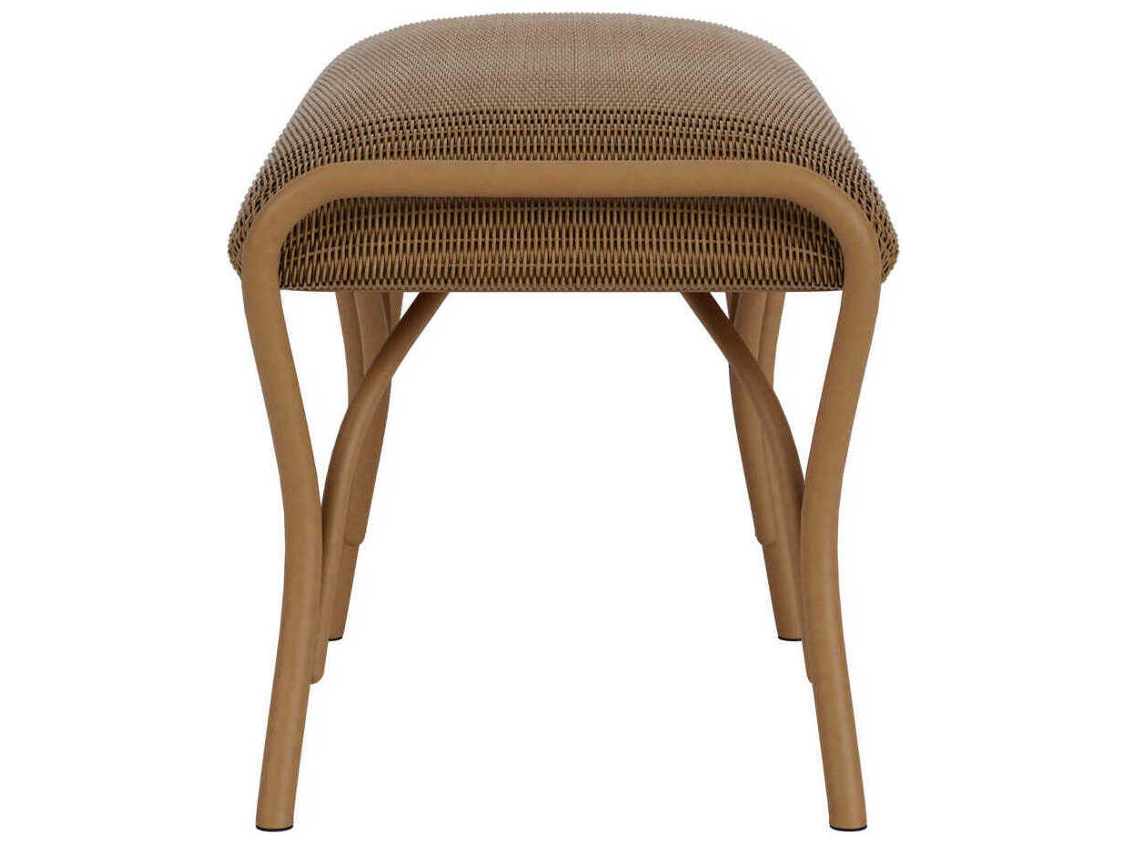 Lloyd Flanders All Seasons Large Patio Ottoman with Padded Seat