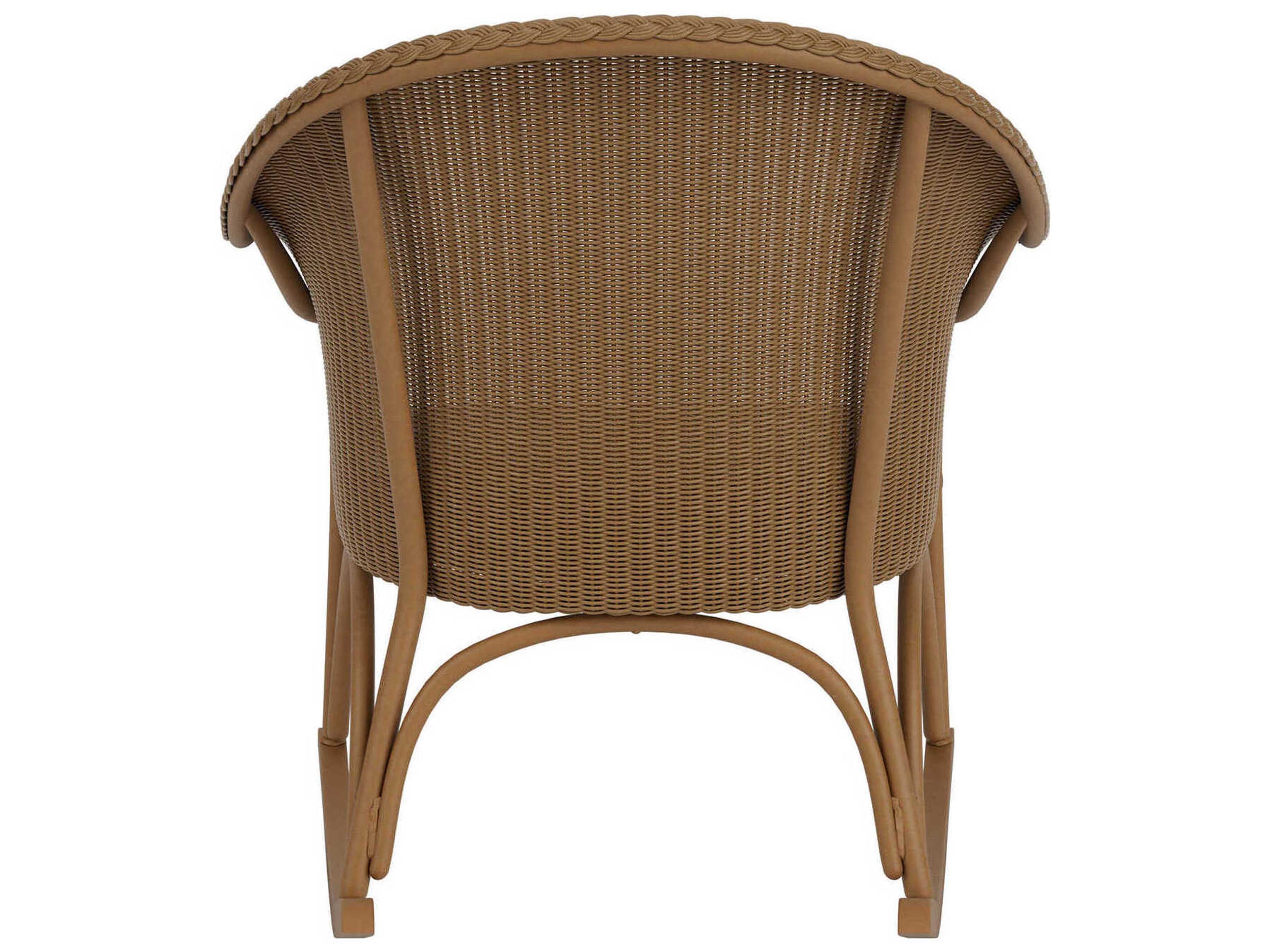 Lloyd Flanders All Seasons Wicker Lounge Patio Rocker with Padded Seat