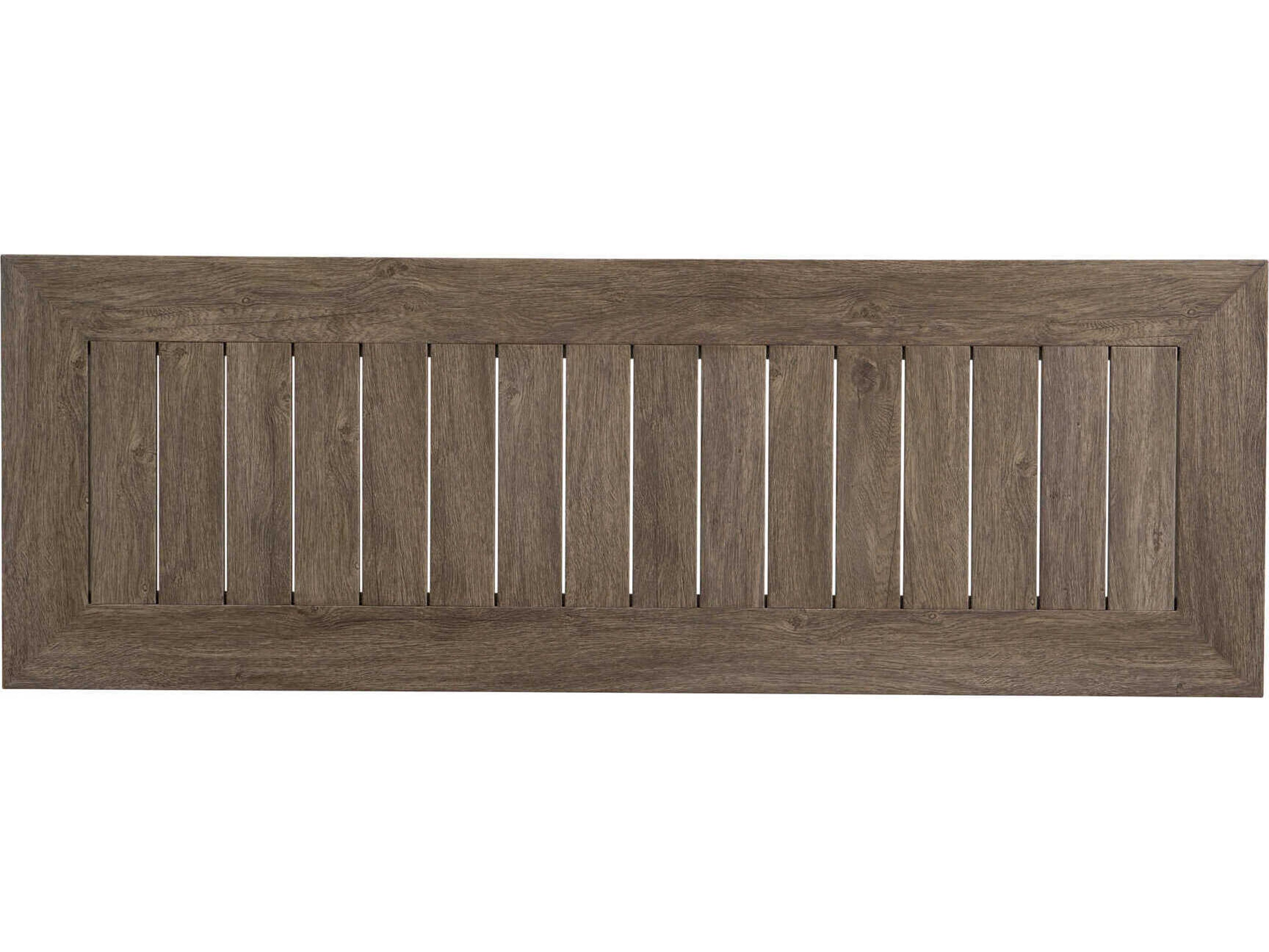 Lloyd Flanders Frontier Aluminum Rectangular Patio Console Table