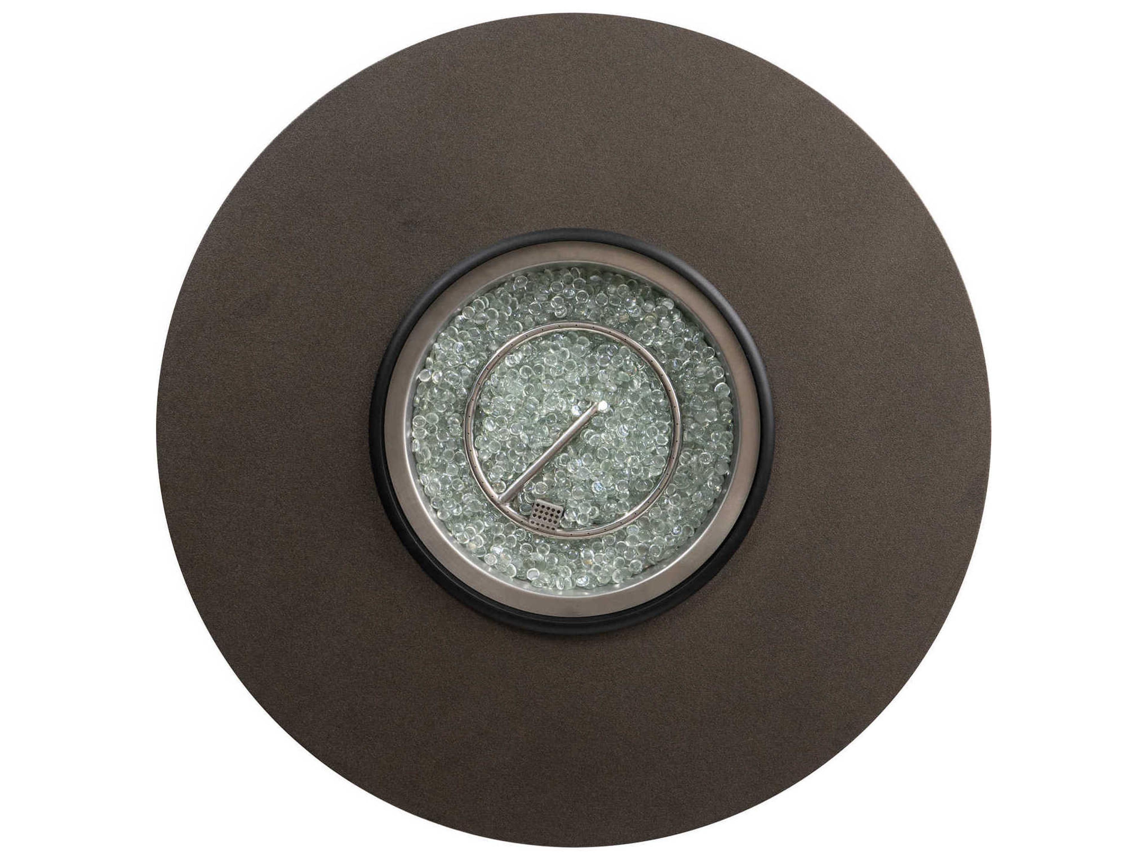 Lloyd Flanders Frontier Aluminum Hexagonal Outdoor Fire Pit Table