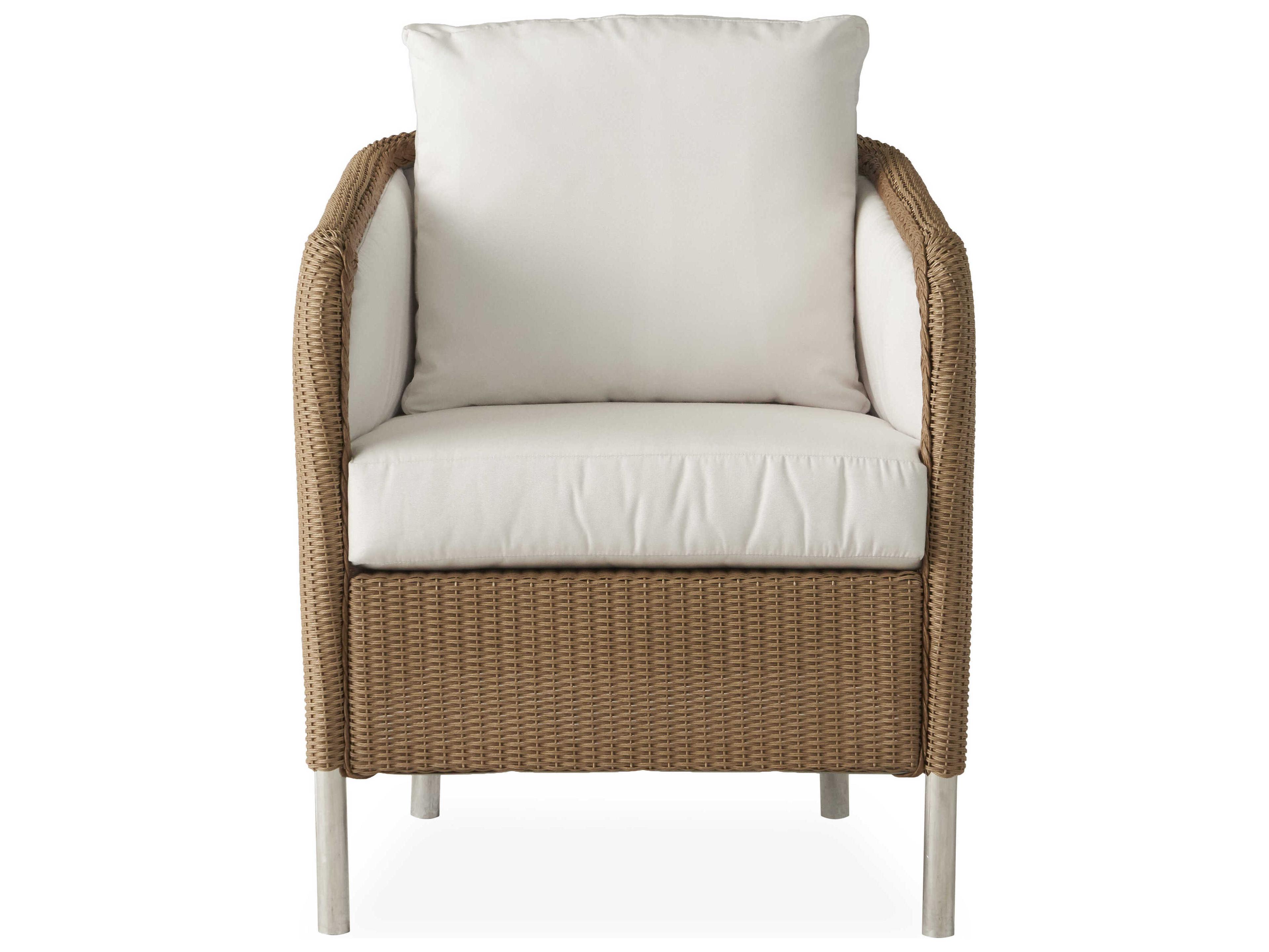 Lloyd Flanders Visions Wicker Outdoor Patio Dining Arm Chair