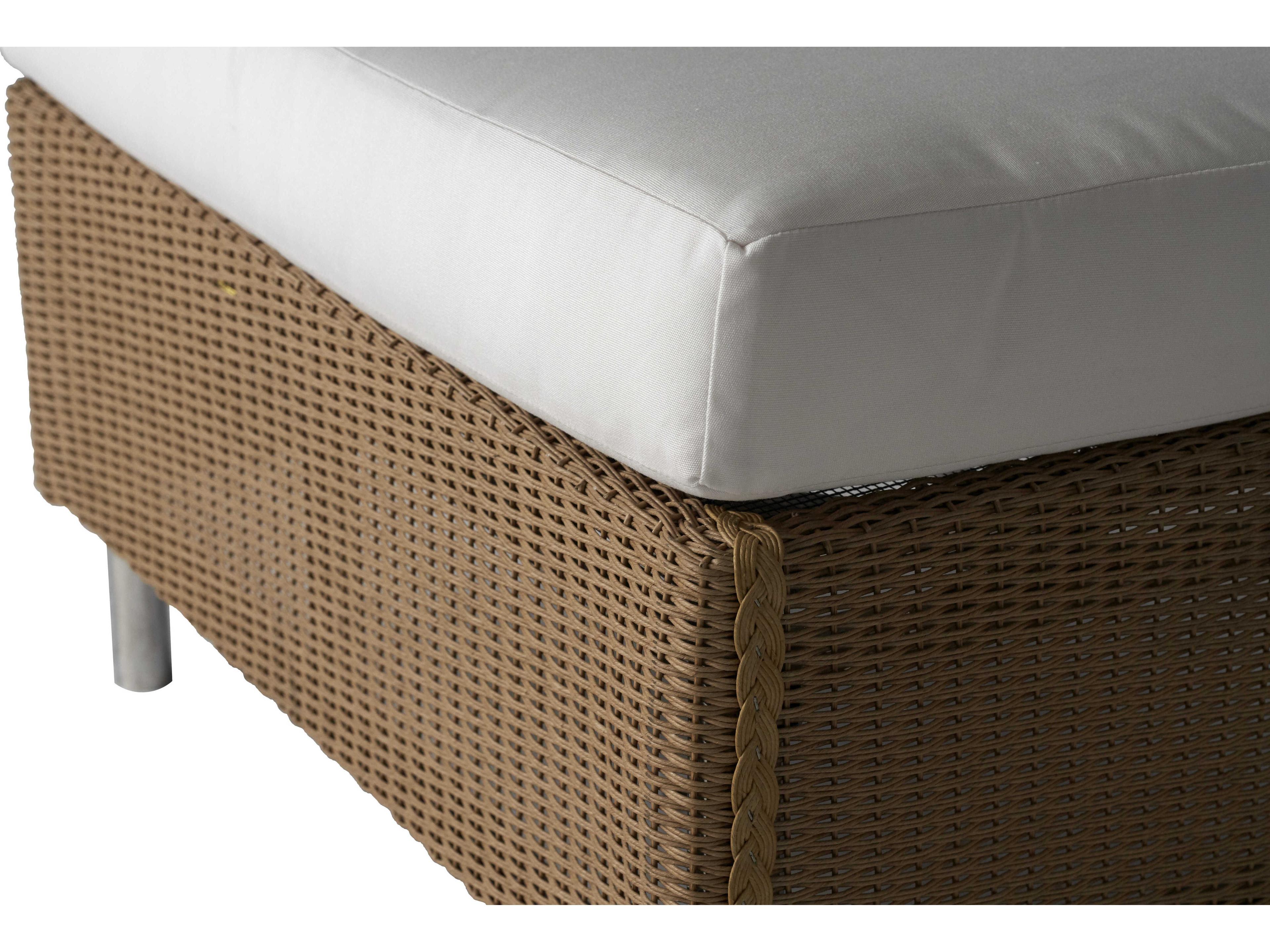 Lloyd Flanders Quick Ship Visions Wicker Outdoor Patio Ottoman