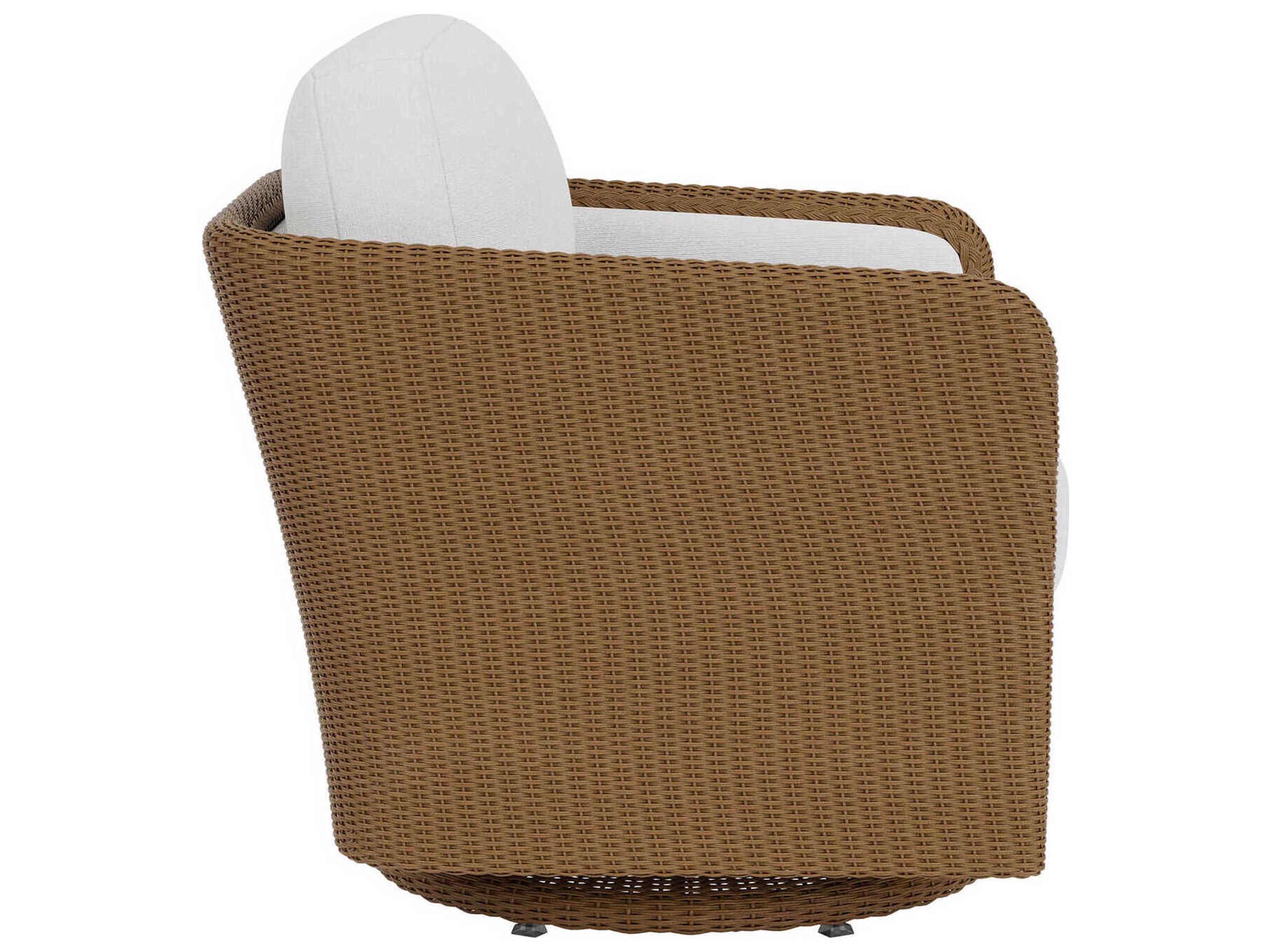 Lloyd Flanders Visions Wicker Glider Swivel Patio Lounge Chair