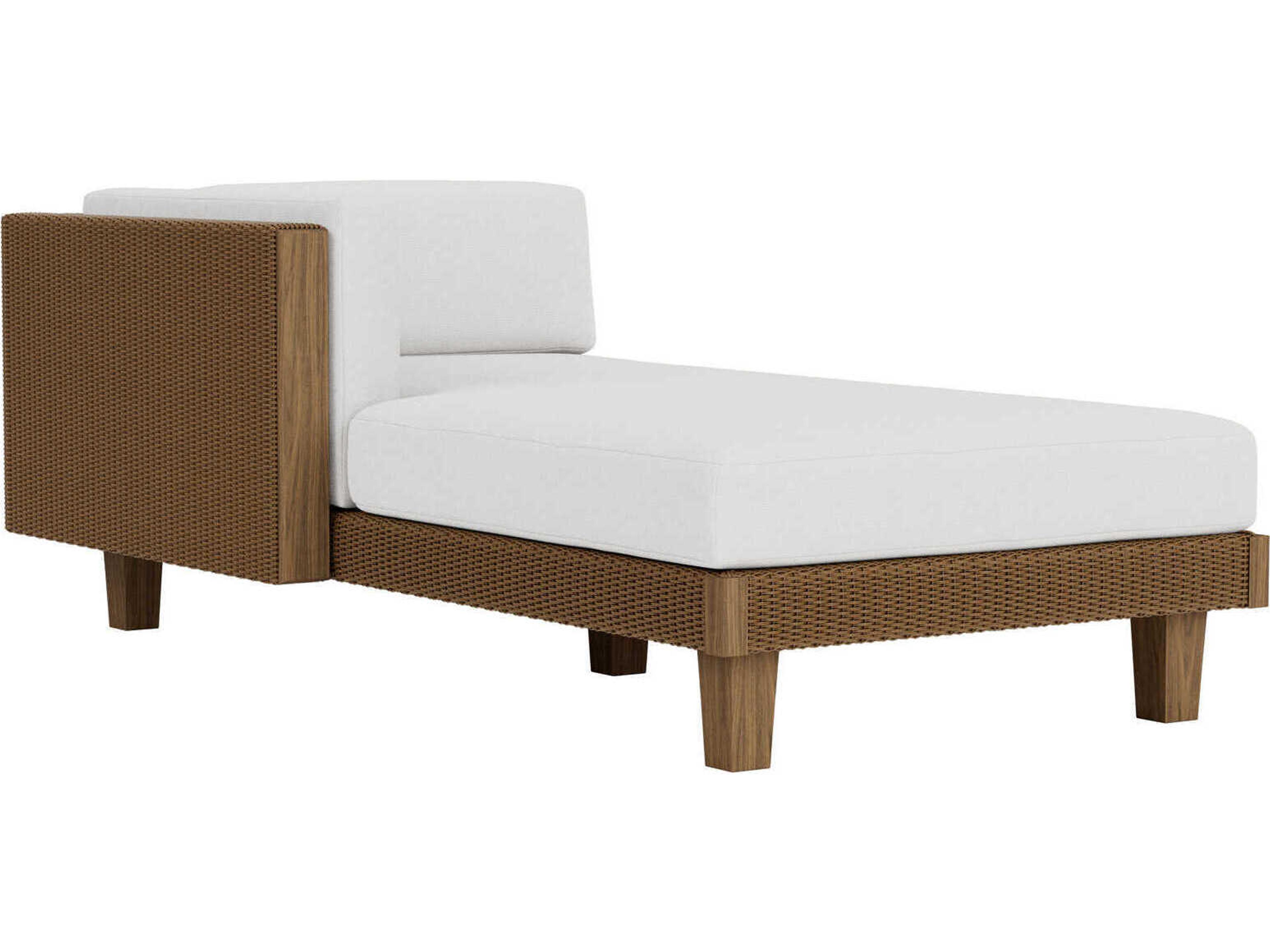 Catalina Wicker Right Arm Outdoor Patio Chaise Lounge
