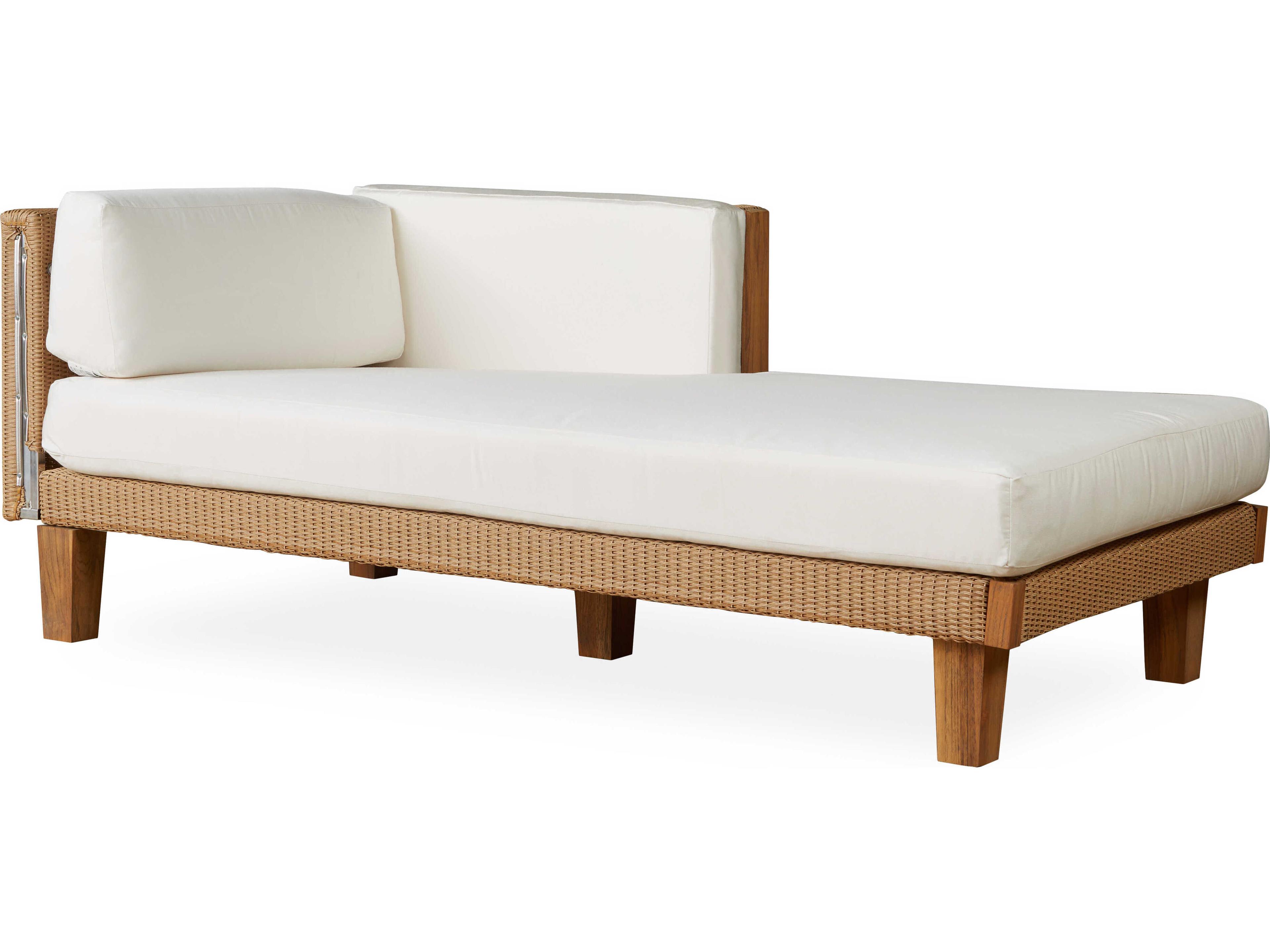 Lloyd Flanders Catalina Wicker Left Arm Patio Chaise Lounge