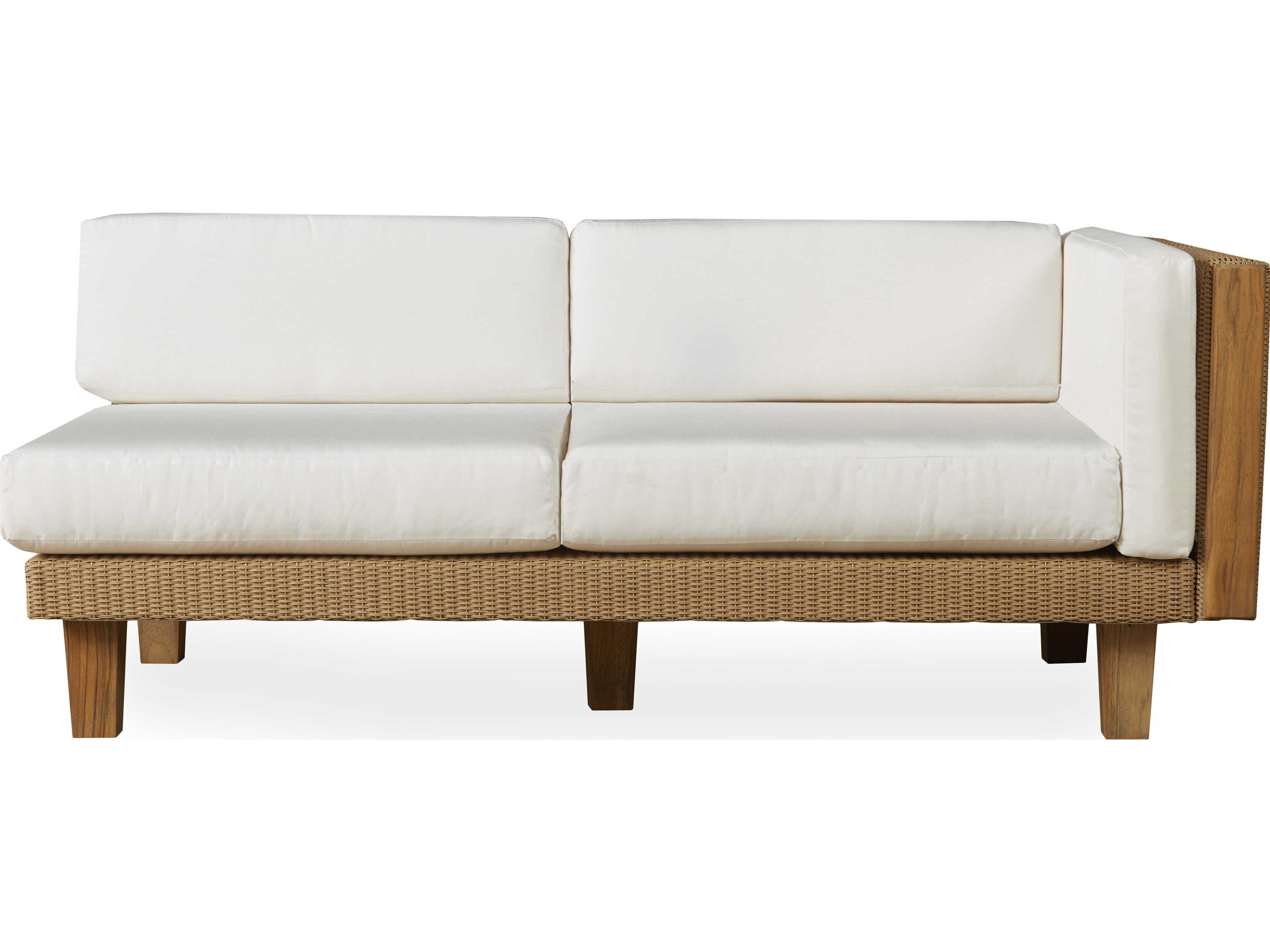 Lloyd Flanders Catalina Wicker Left Arm Settee