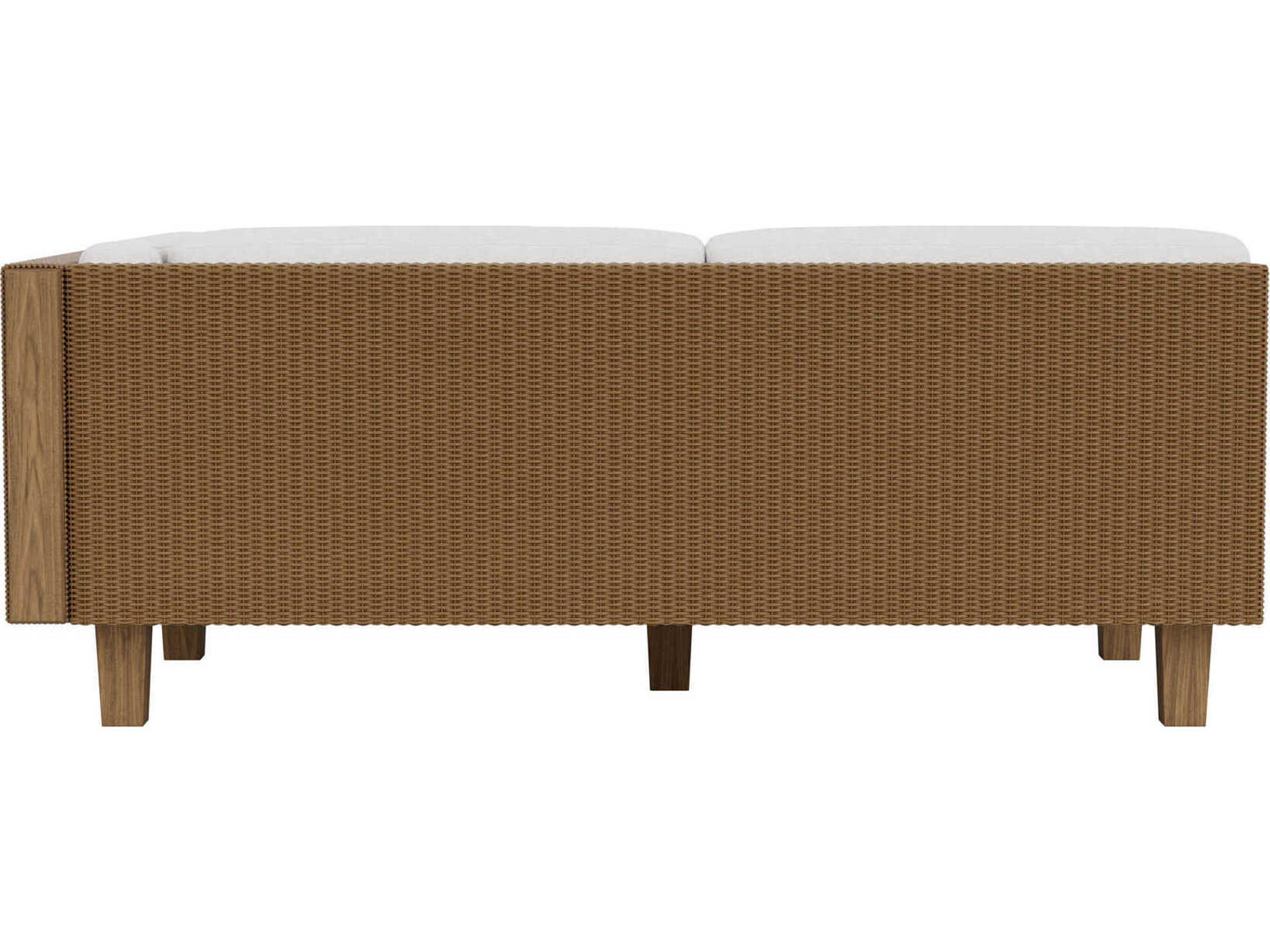 Lloyd Flanders Catalina Wicker Left Arm Settee