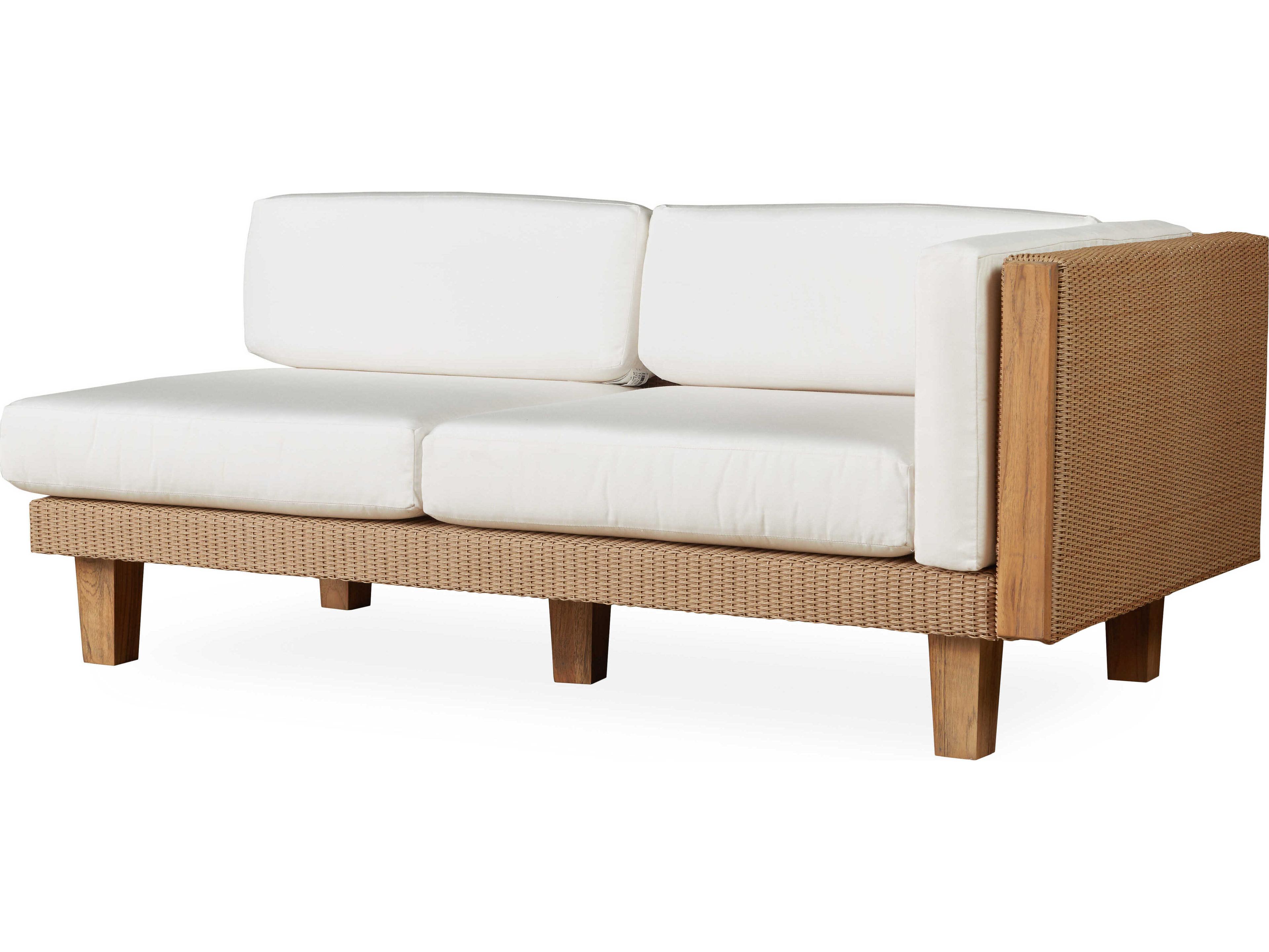 Lloyd Flanders Catalina Wicker Left Arm Settee