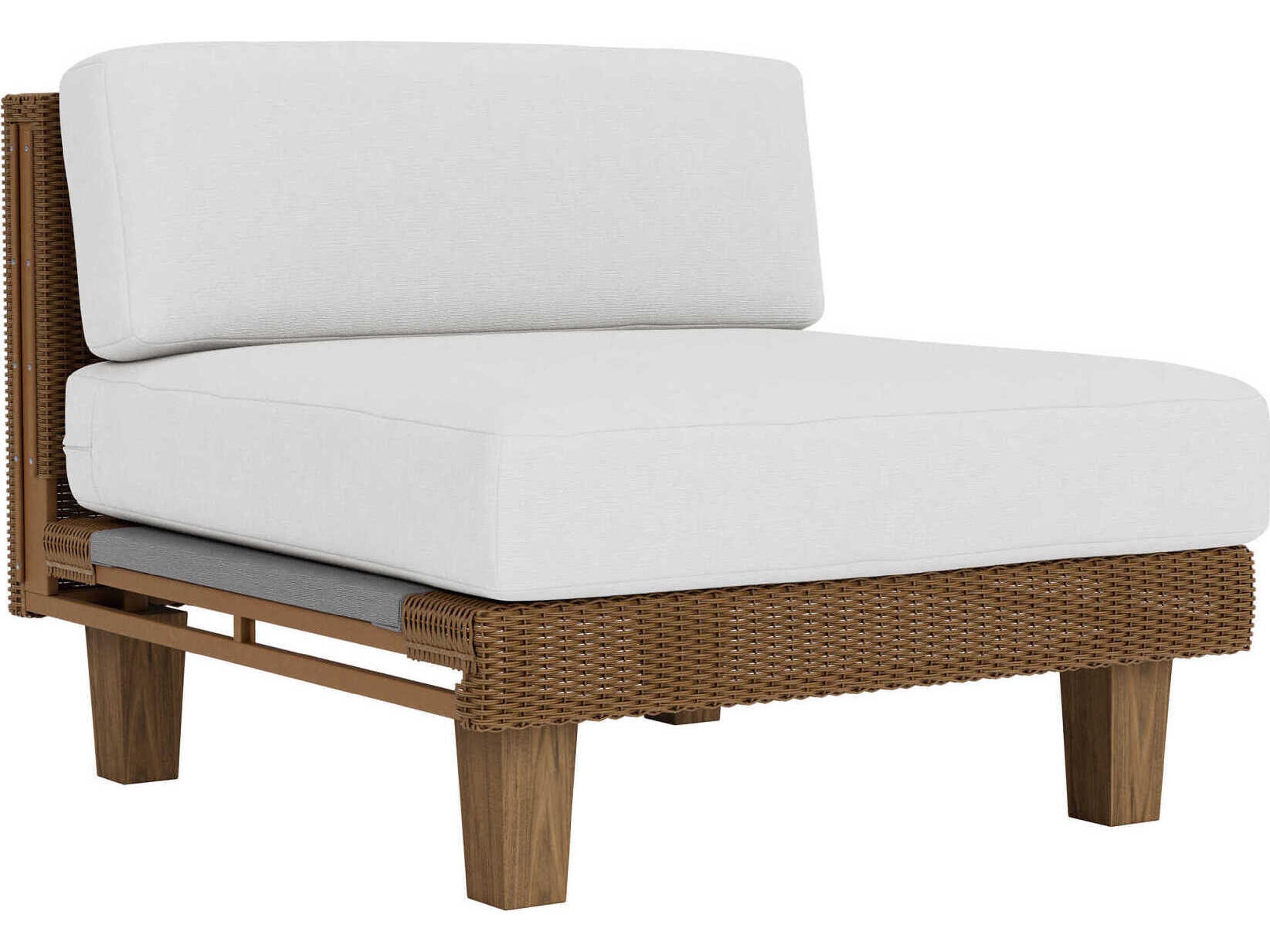 Catalina Armless Sectional Outdoor Wicker Modular Chair