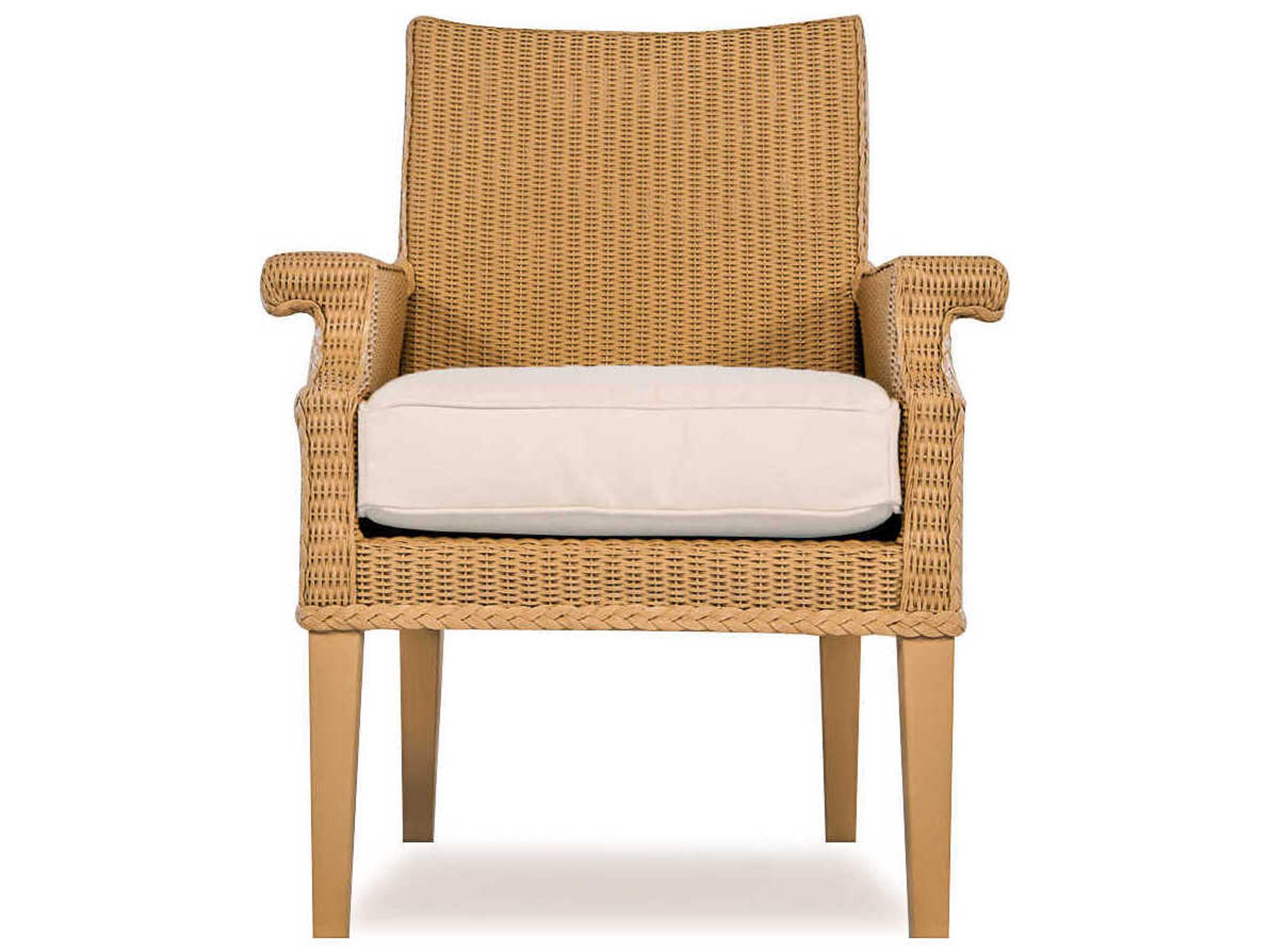 Lloyd Flanders Hamptons Wicker Patio Dining Arm Chair