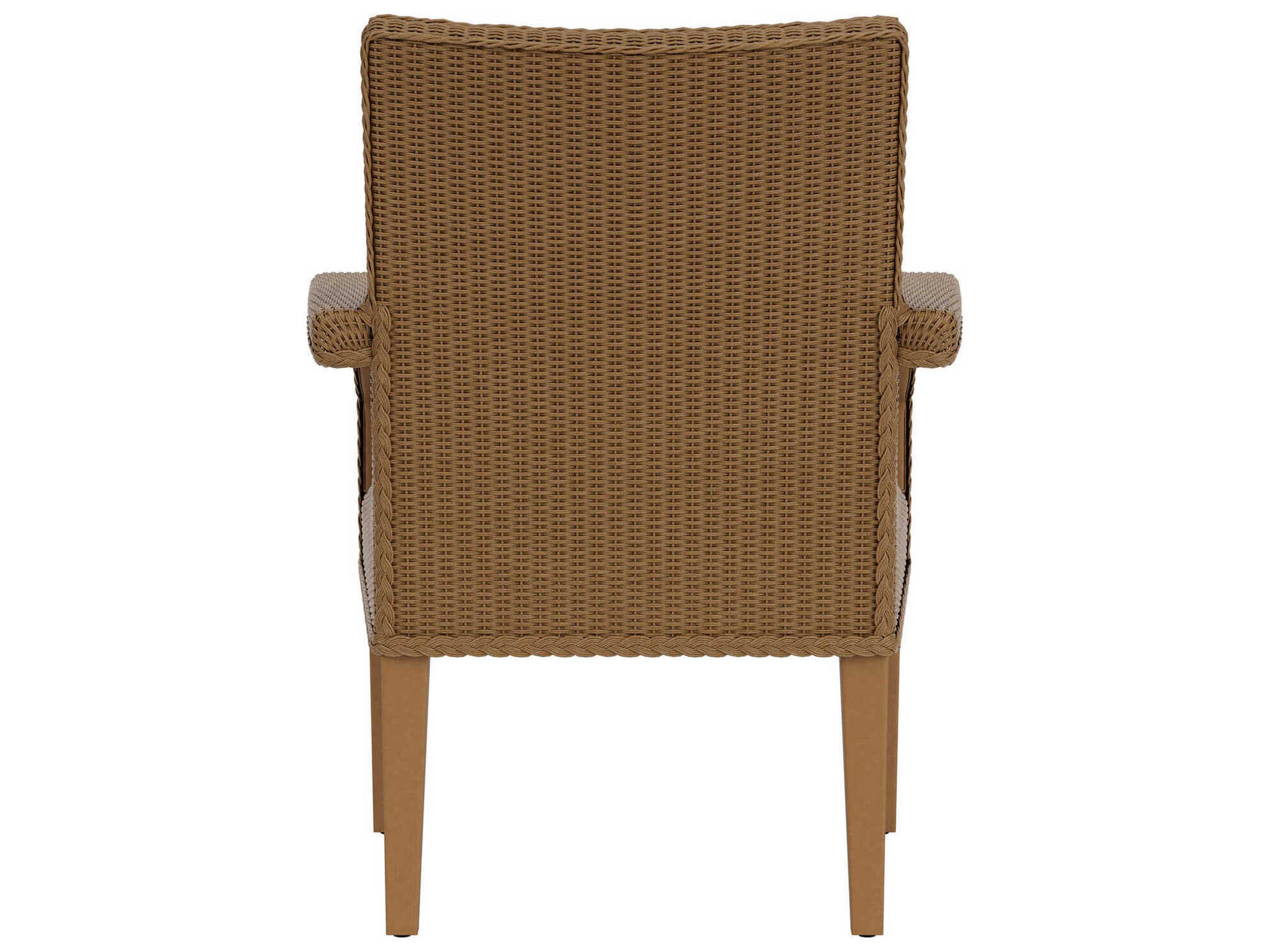 Lloyd Flanders Hamptons Wicker Patio Dining Arm Chair