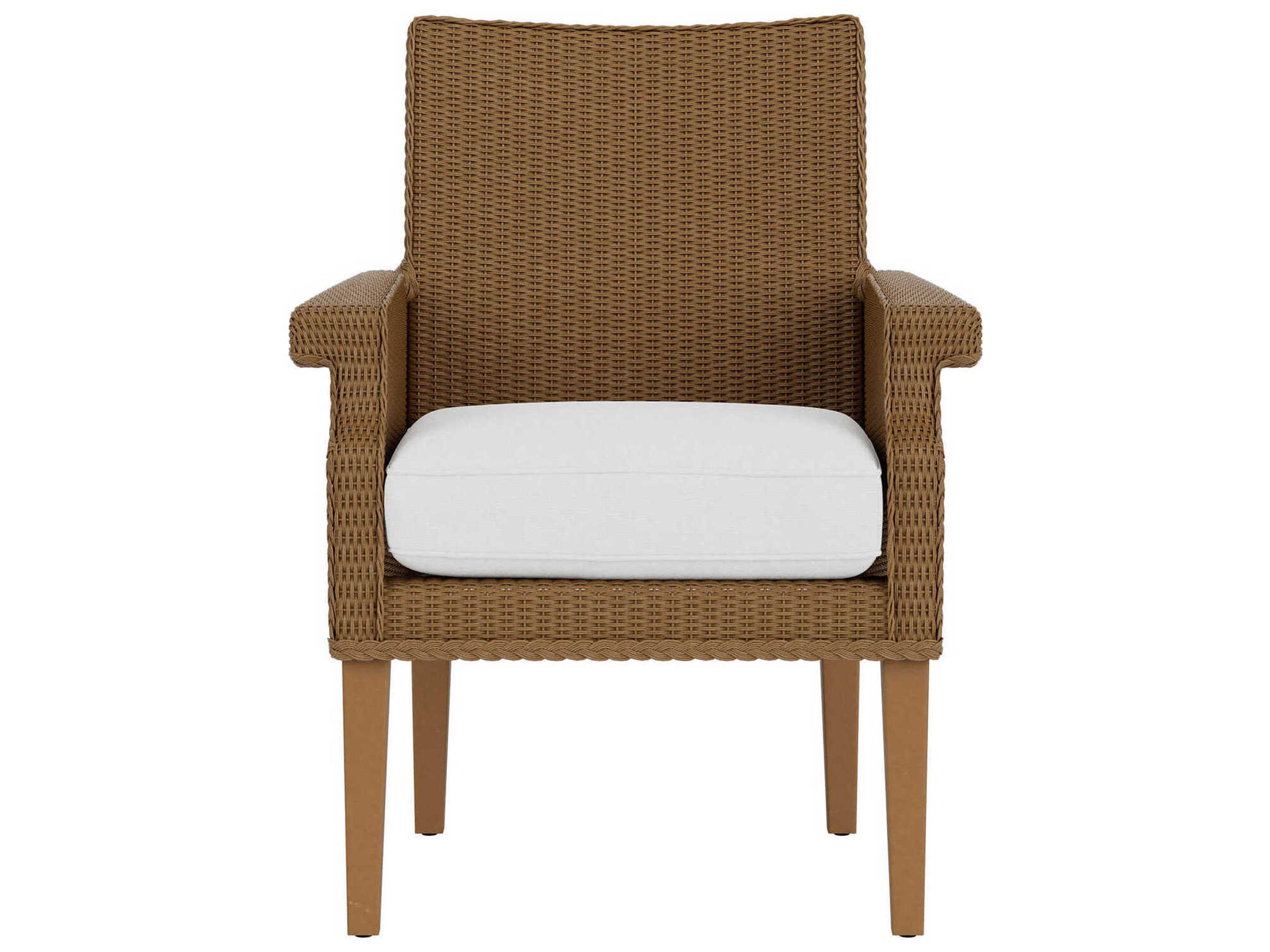 Lloyd Flanders Hamptons Wicker Patio Dining Arm Chair