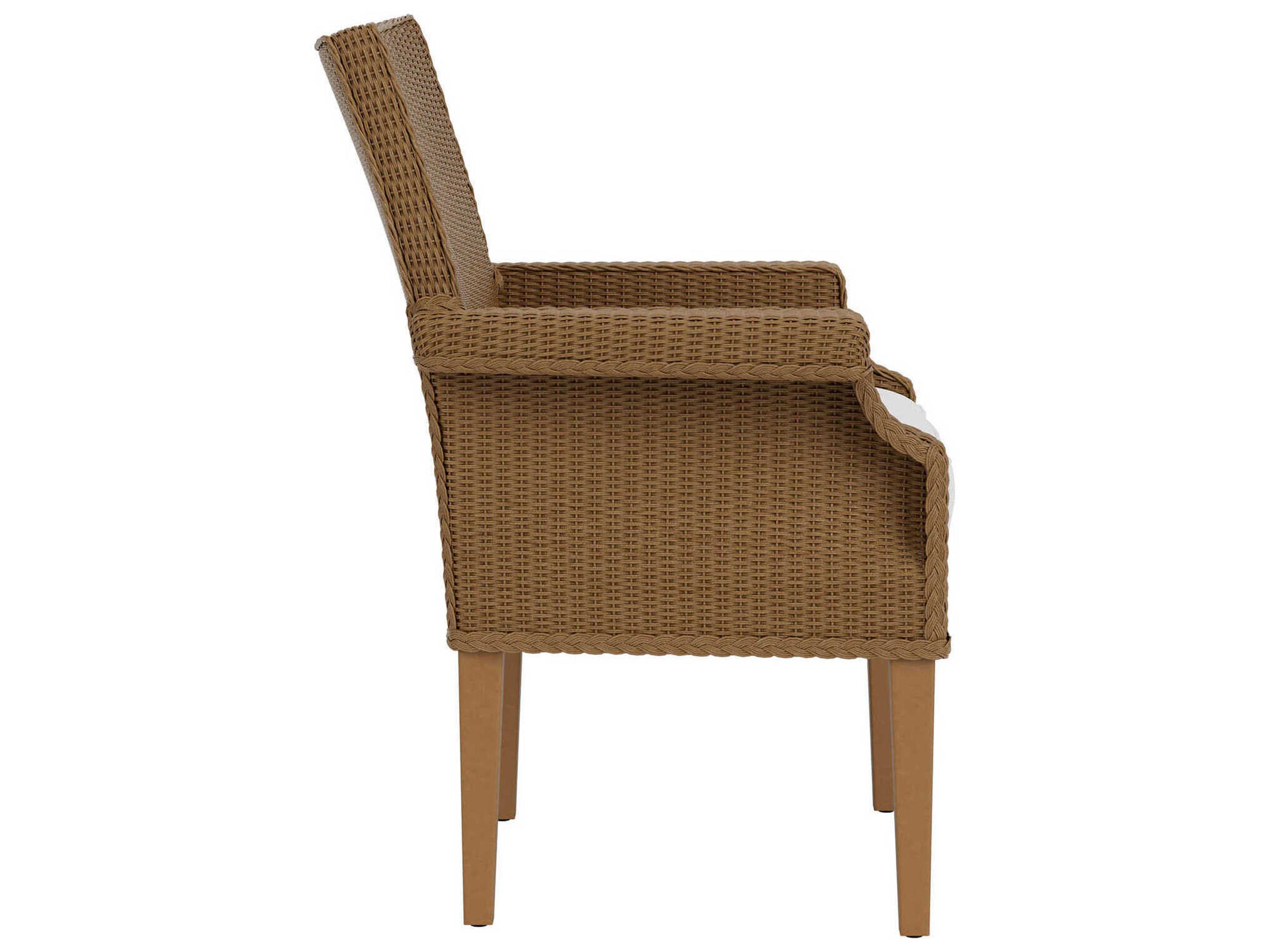 Lloyd Flanders Hamptons Wicker Patio Dining Arm Chair