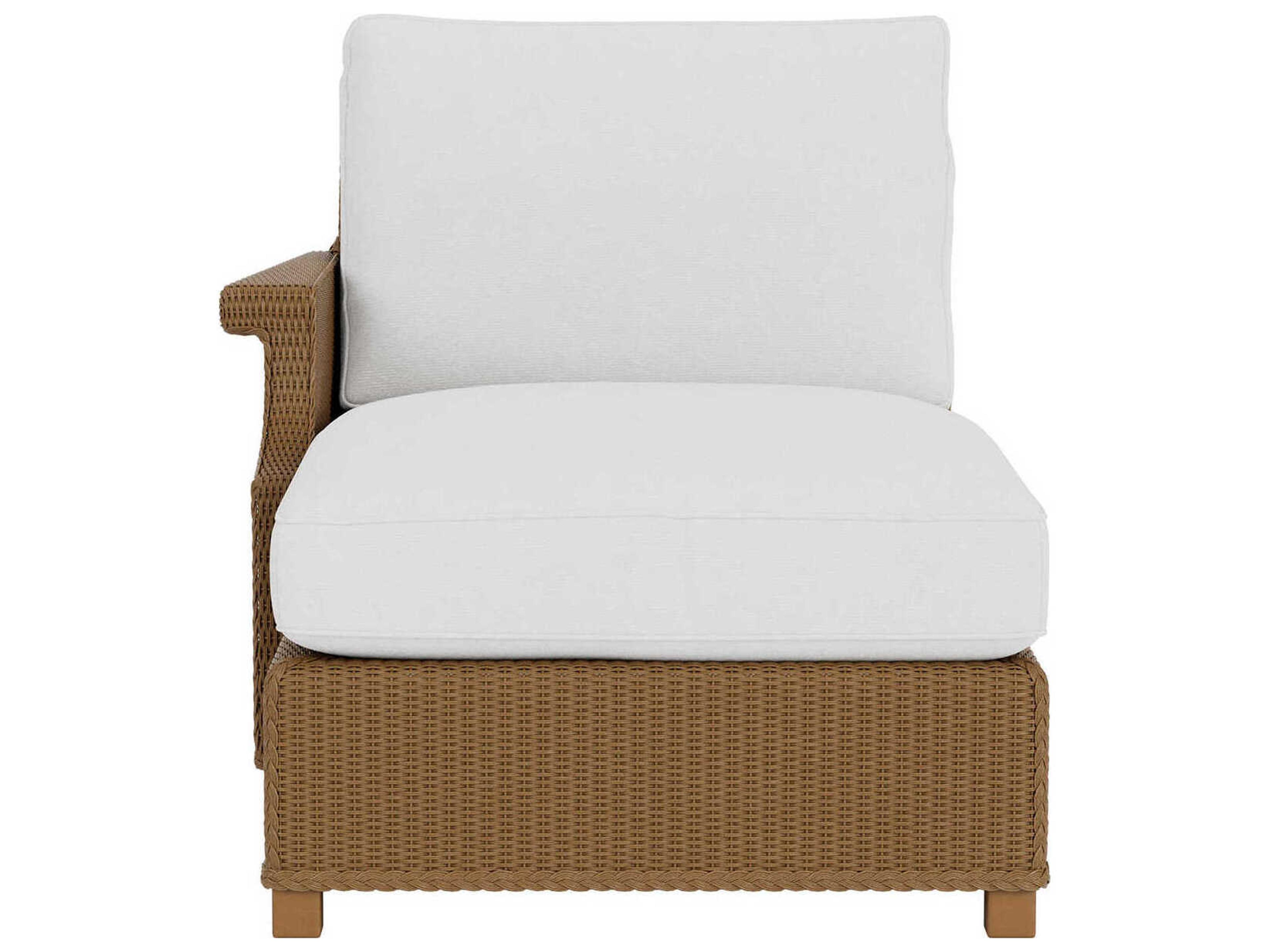 Lloyd Flanders Hamptons Wicker Right Arm Outdoor Chaise Lounge