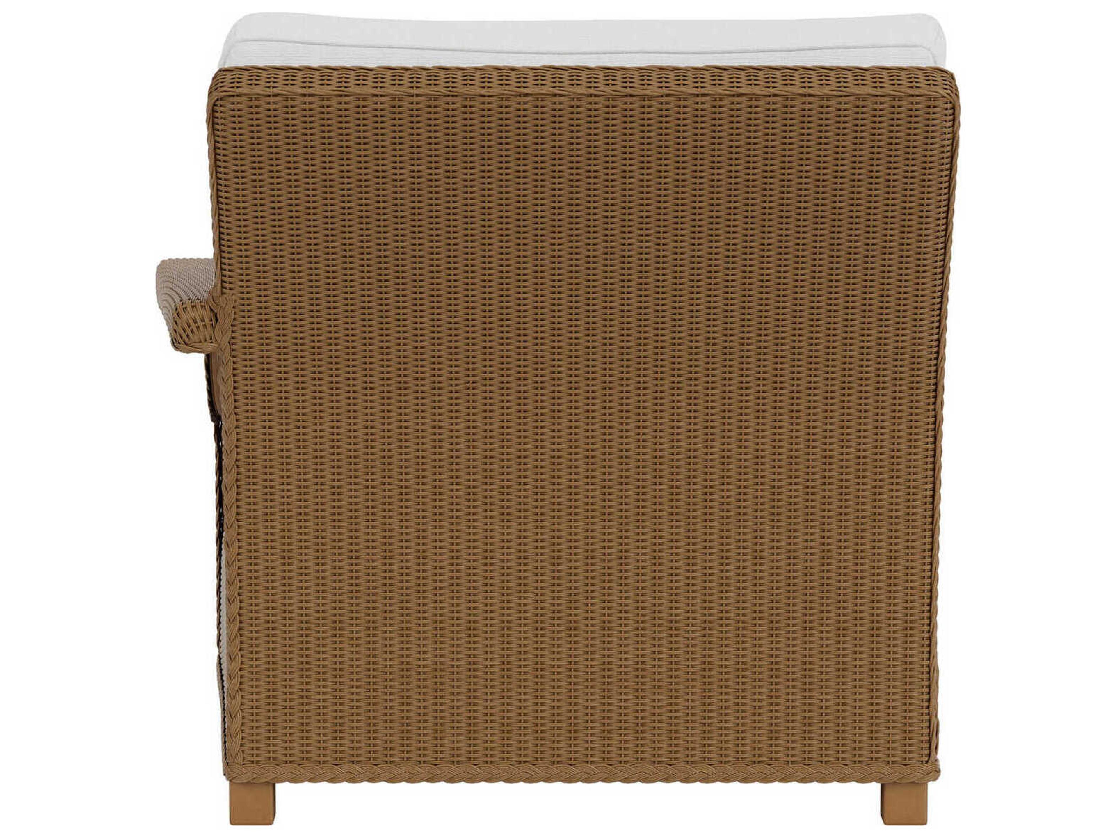 Lloyd Flanders Hamptons Wicker Left Arm Outdoor Patio Chaise Lounge