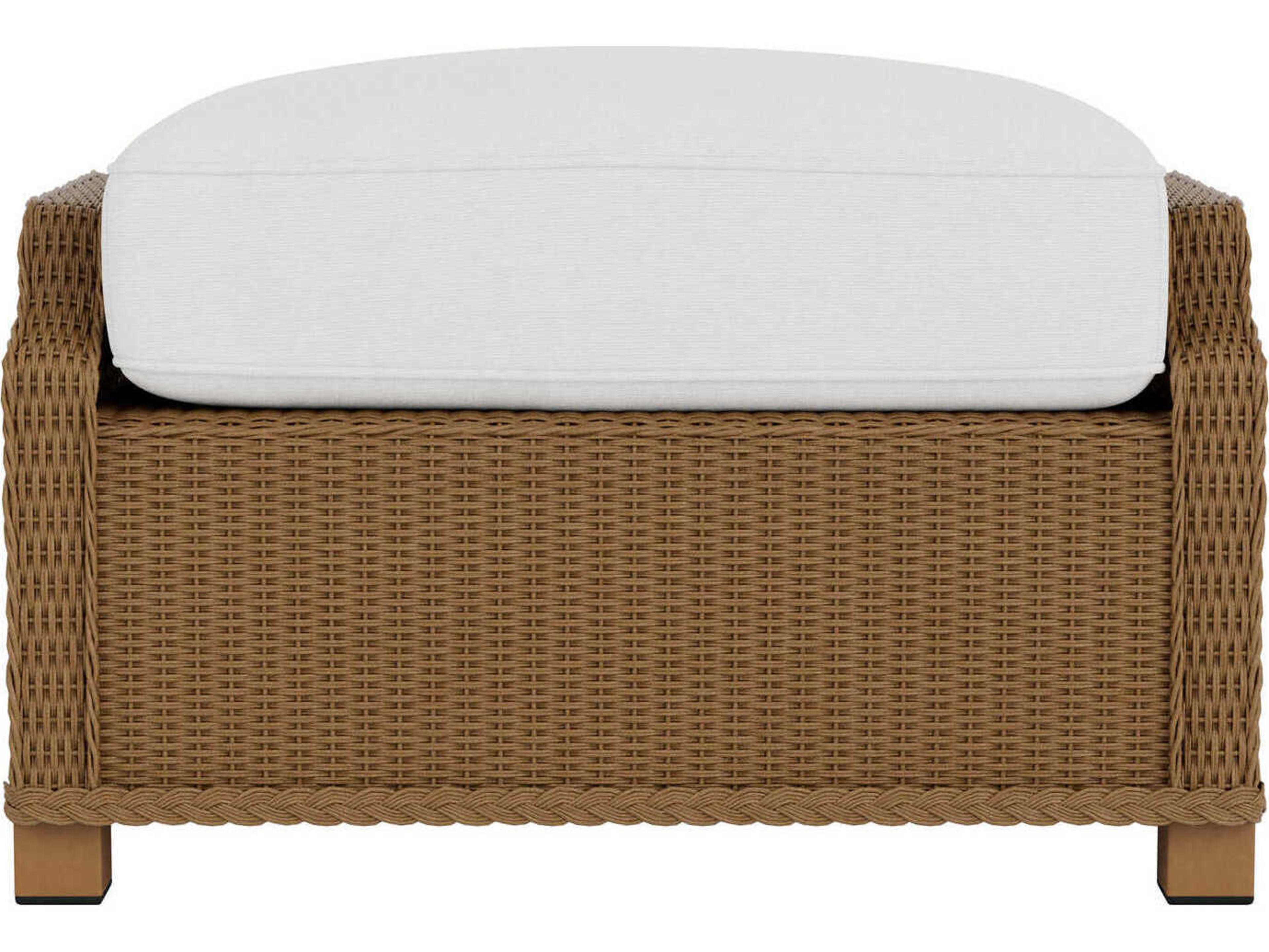 Lloyd Flanders Hamptons Wicker Deep Lounge Outdoor Patio Ottoman