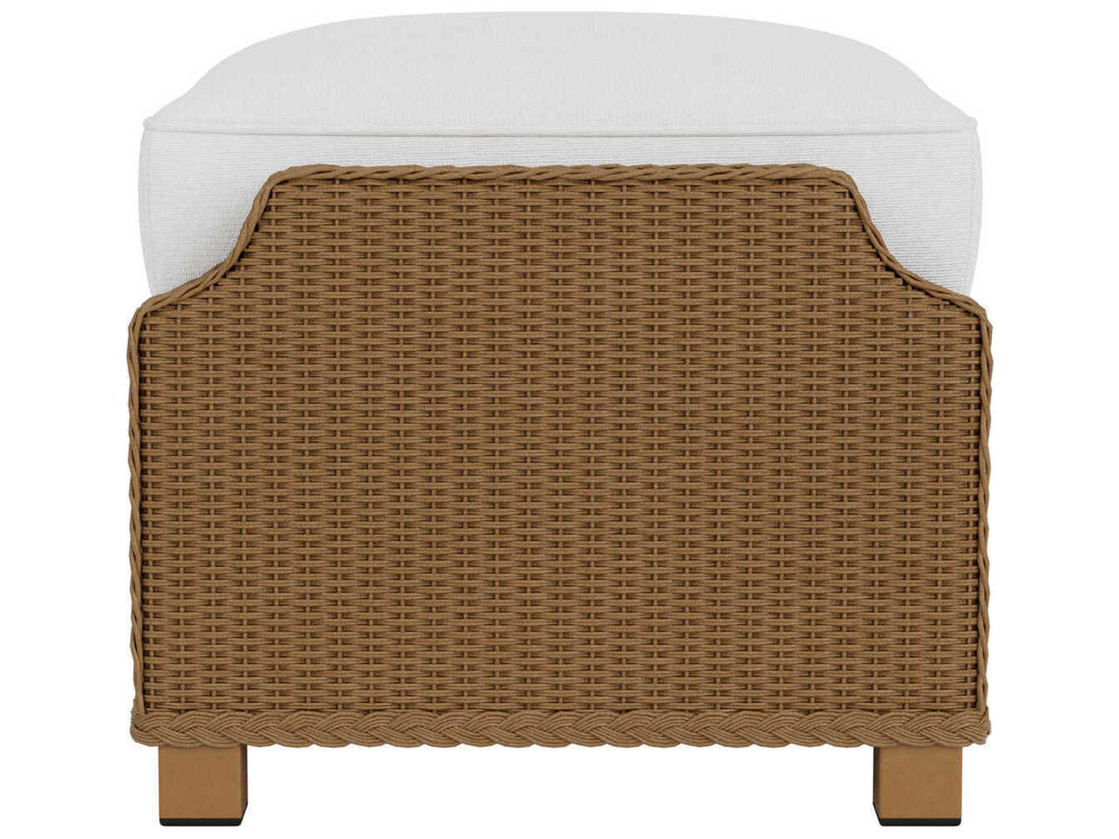 Lloyd Flanders Hamptons Wicker Deep Lounge Outdoor Patio Ottoman