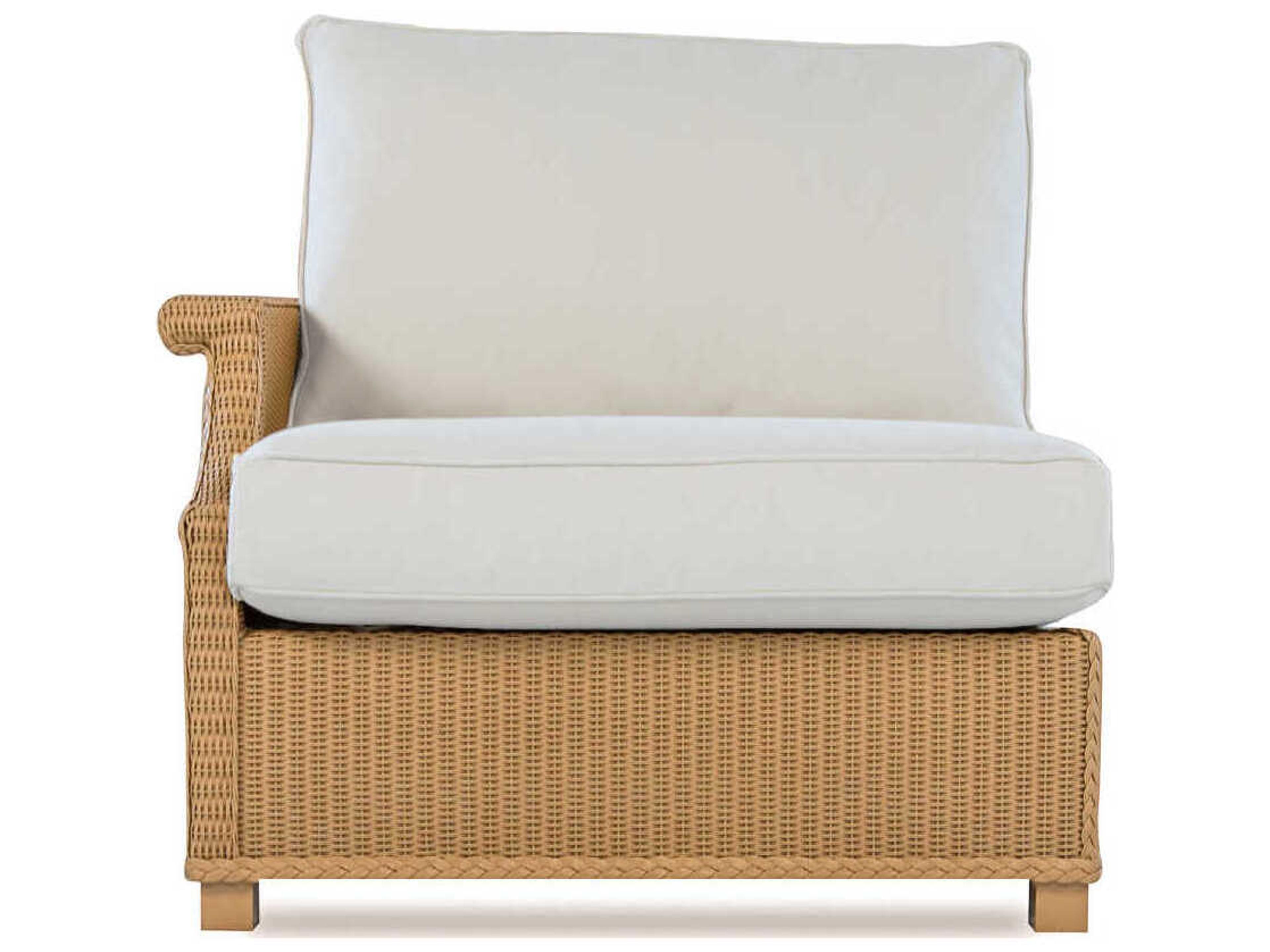 Lloyd Flanders Hamptons Wicker Right Arm Outdoor Lounge Chair