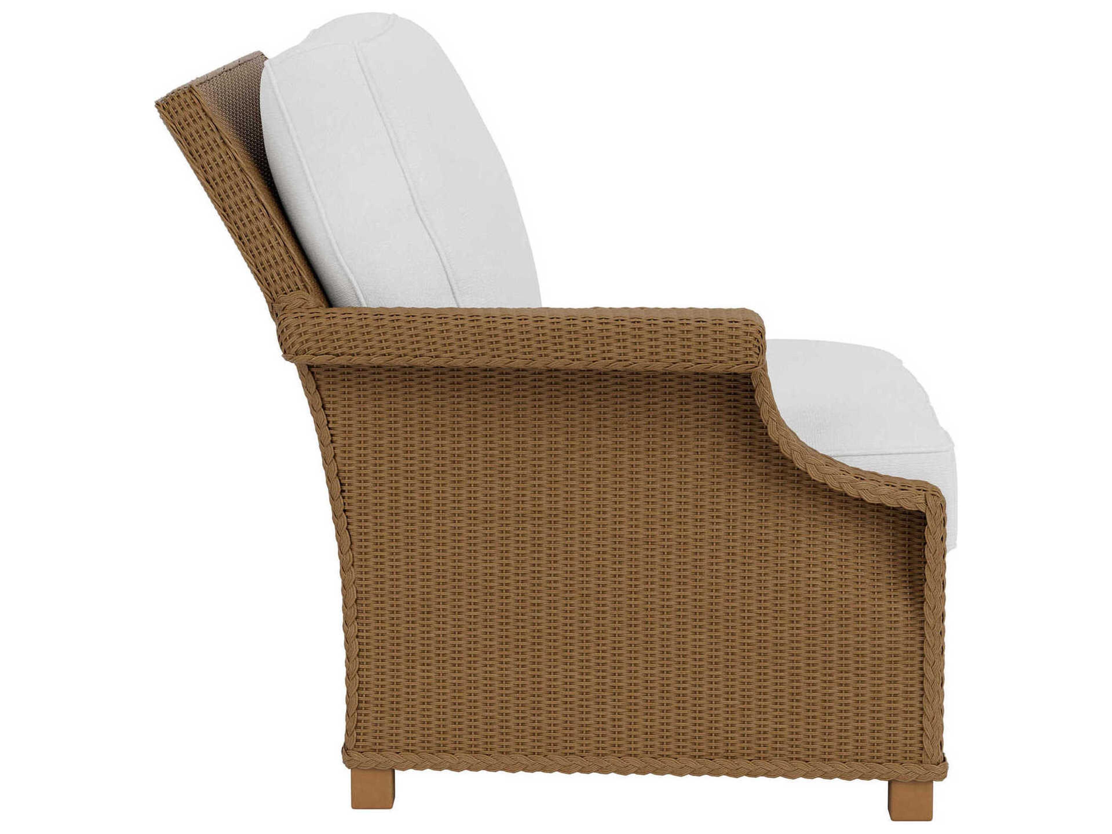 Lloyd Flanders Hamptons Wicker Right Arm Outdoor Lounge Chair