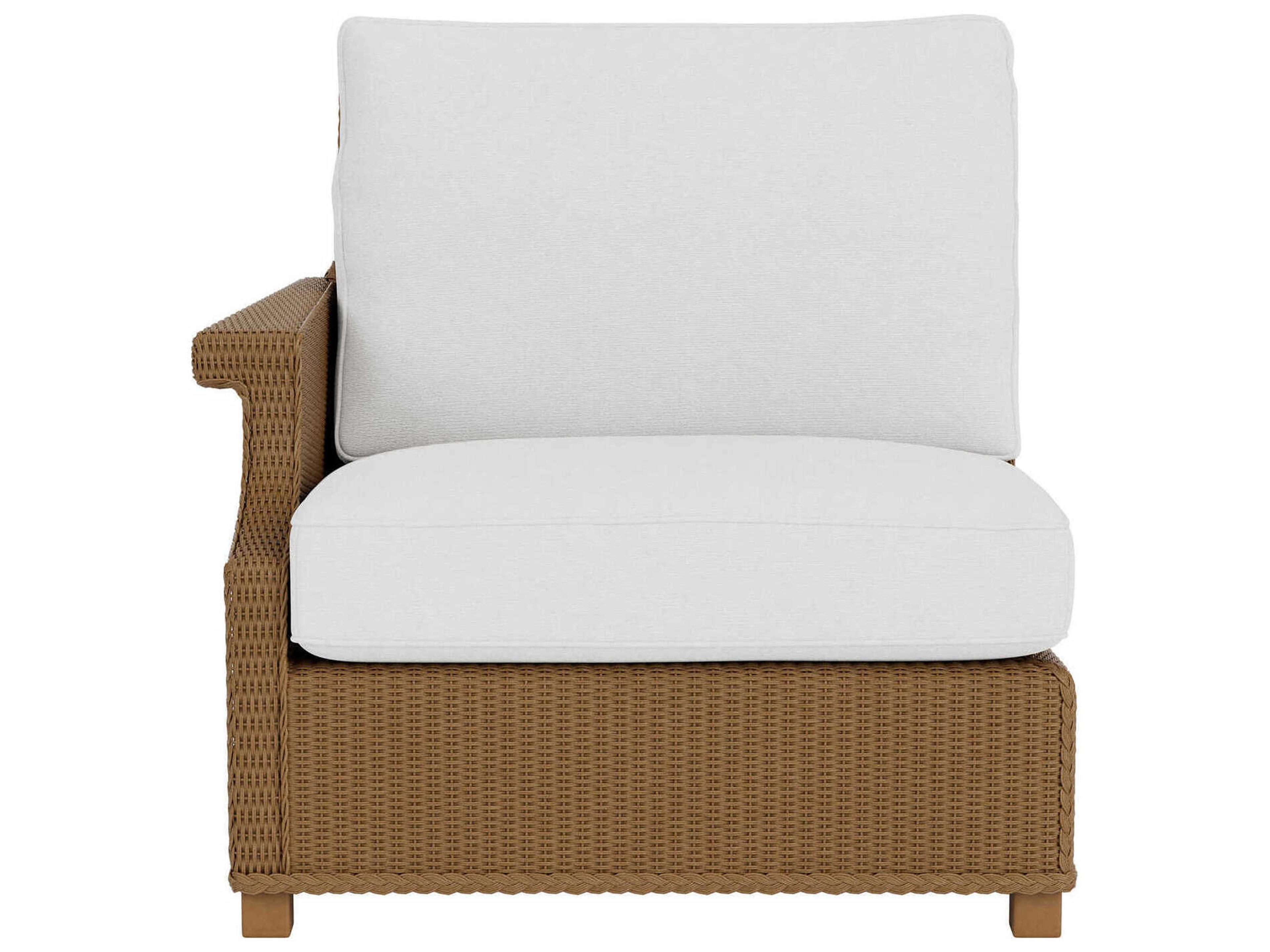 Lloyd Flanders Hamptons Wicker Right Arm Outdoor Lounge Chair