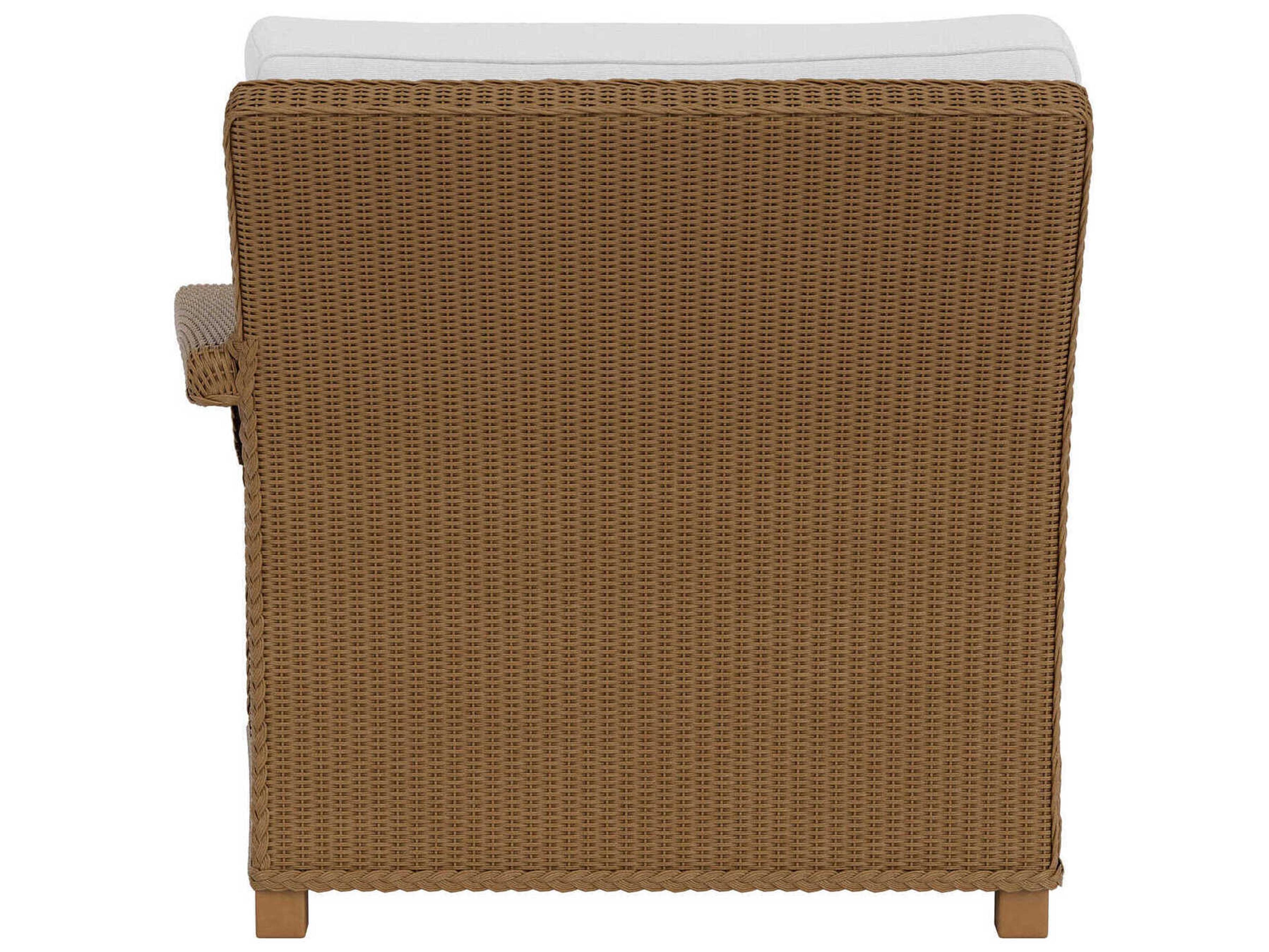 Lloyd Flanders Hamptons Wicker Left Arm Outdoor Patio Lounge Chair