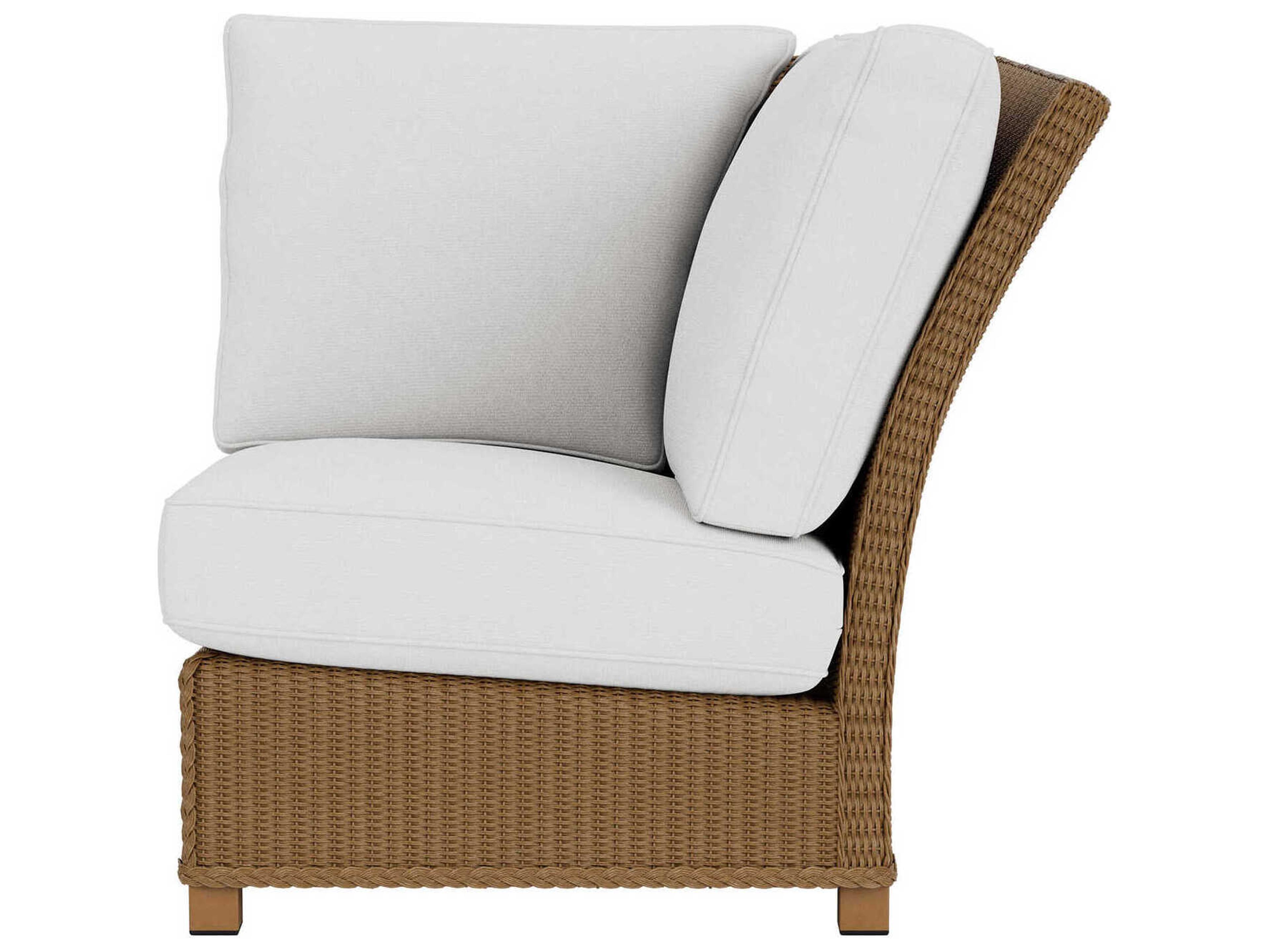 Lloyd Flanders Hamptons Wicker Corner Outdoor Lounge Chair