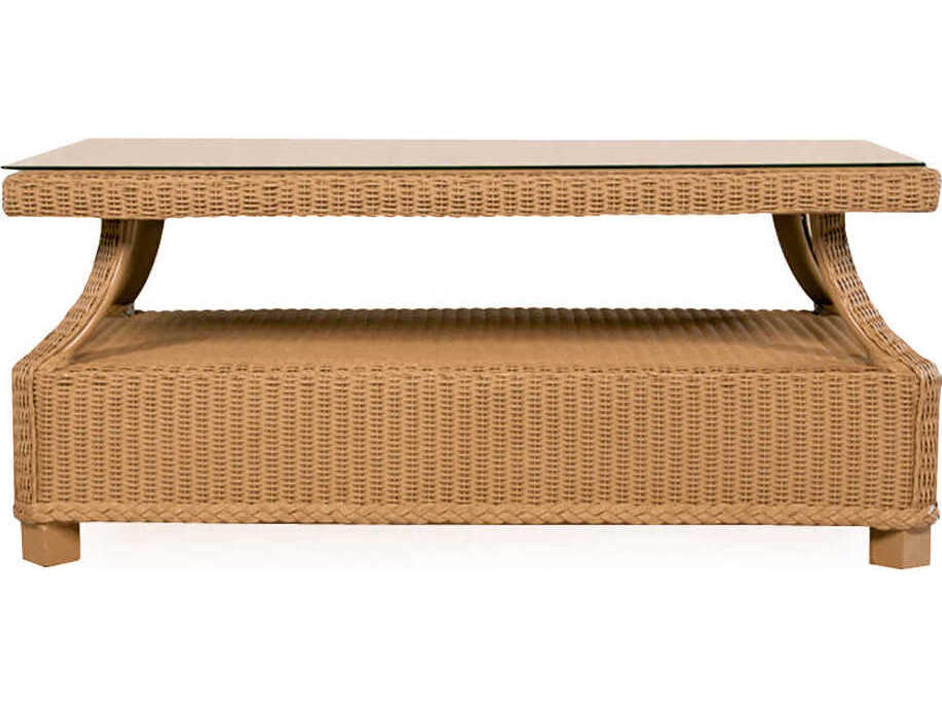 Lloyd Flanders Hamptons Wicker Rectangular Outdoor Coffee Table
